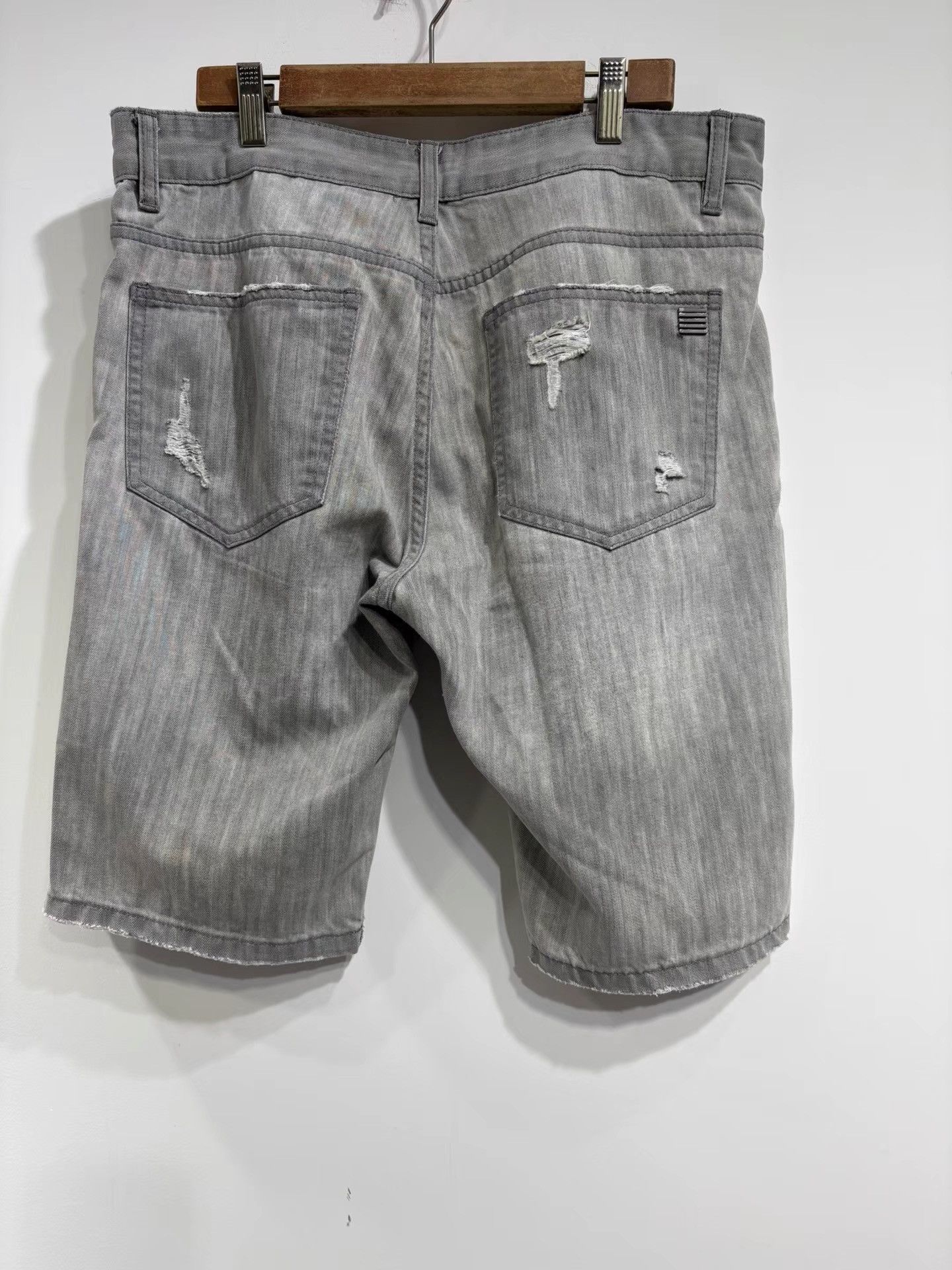 Palm Angels Palm Angels Men's Denim Five-point Shorts K29 Size US 35 - 2 Thumbnail