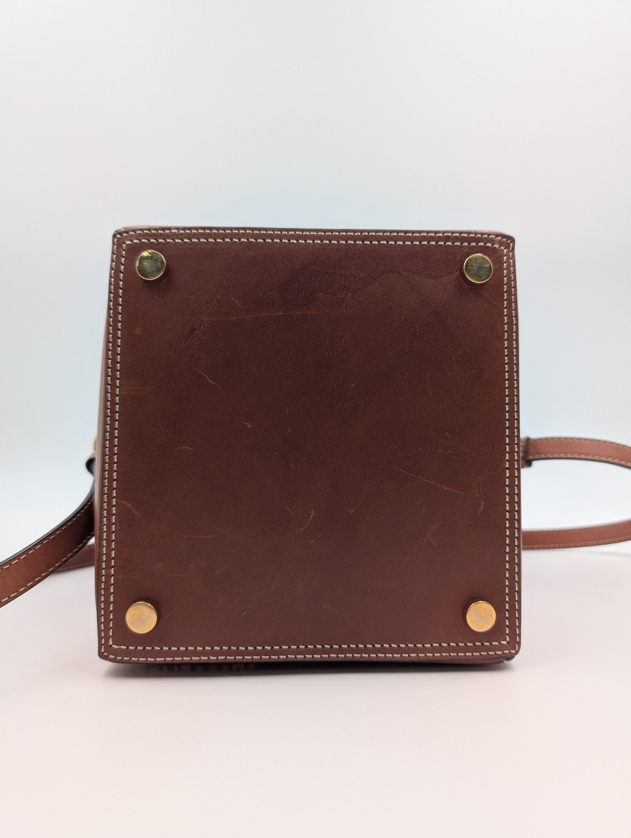 Jacquemus Jacquemus Brown Leather Le Seau Carre Bucket Bag Size ONE SIZE - 9 Thumbnail