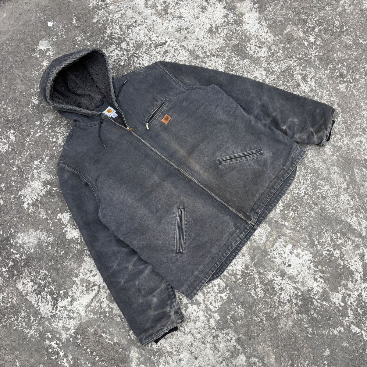 Carhartt Vintage Carhartt Sherpa lined Jacket J141 BLK Size US XXL / EU 58 / 5 - 7 Thumbnail
