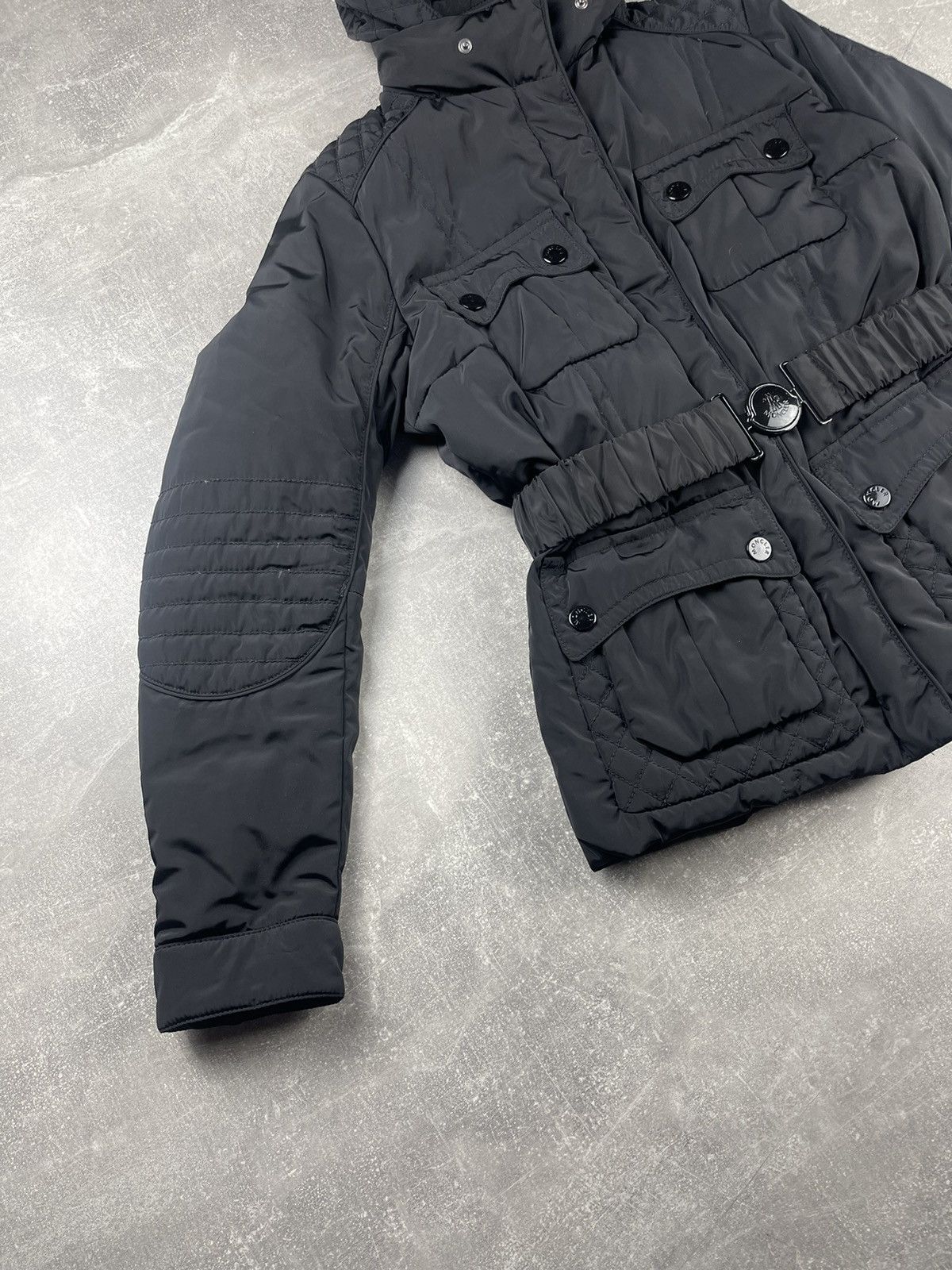 Moncler Moncler “Helena” Black Quilted Down Jacket Made in Romania Size L / US 10 / IT 46 - 4 Thumbnail