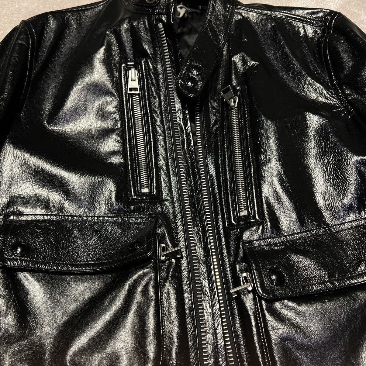 Tom Ford Tom Ford Shiny Leather Jacket Size US L / EU 52-54 / 3 - 5 Thumbnail