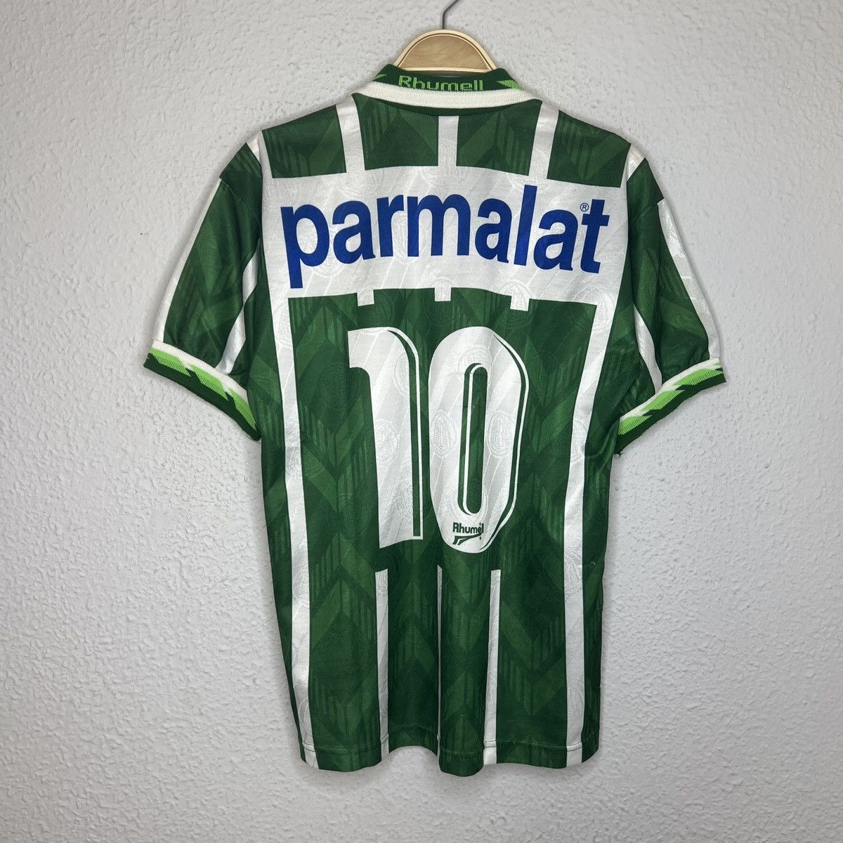 Vintage Vintage 90s Palmeiras Jersey Home Kit Tshirt Tee Brazil #10 Size US M / EU 48-50 / 2 - 8 Thumbnail