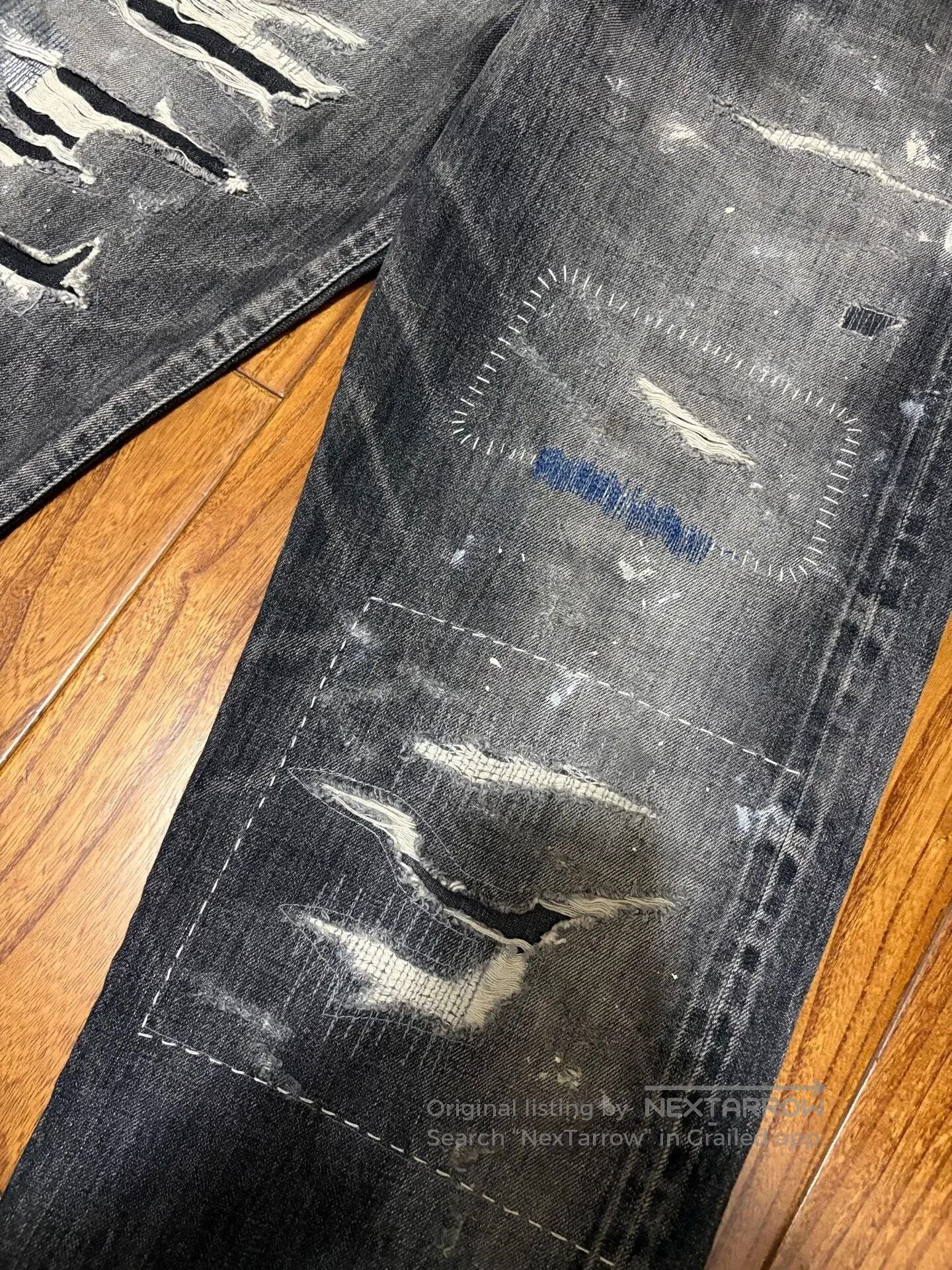 Neighborhood neighborhood scratch savage denim pants. Size US 40 / EU 56 - 3 Thumbnail