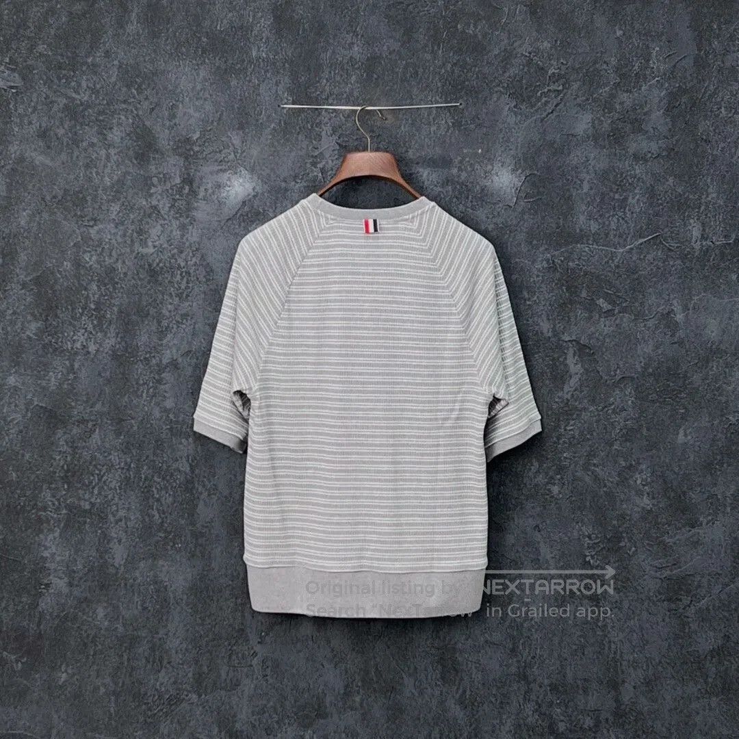 Thom Browne thom browne classic striped cotton t-shirt. Size US M / EU 48-50 / 2 - 2 Thumbnail