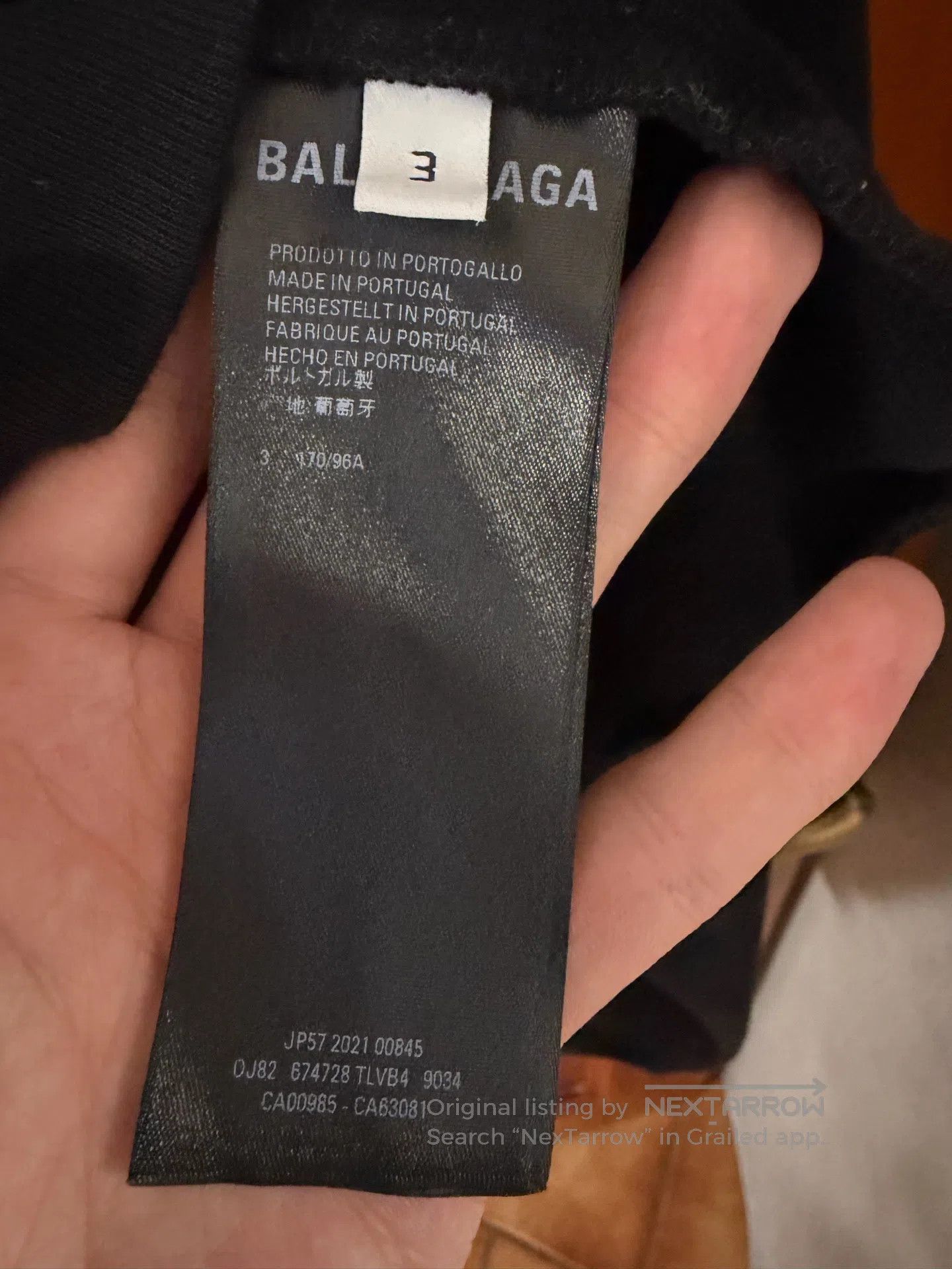 Balenciaga Balenciaga Black reverse logo zipper hooded sweatshirt| Size US L / EU 52-54 / 3 - 4 Thumbnail