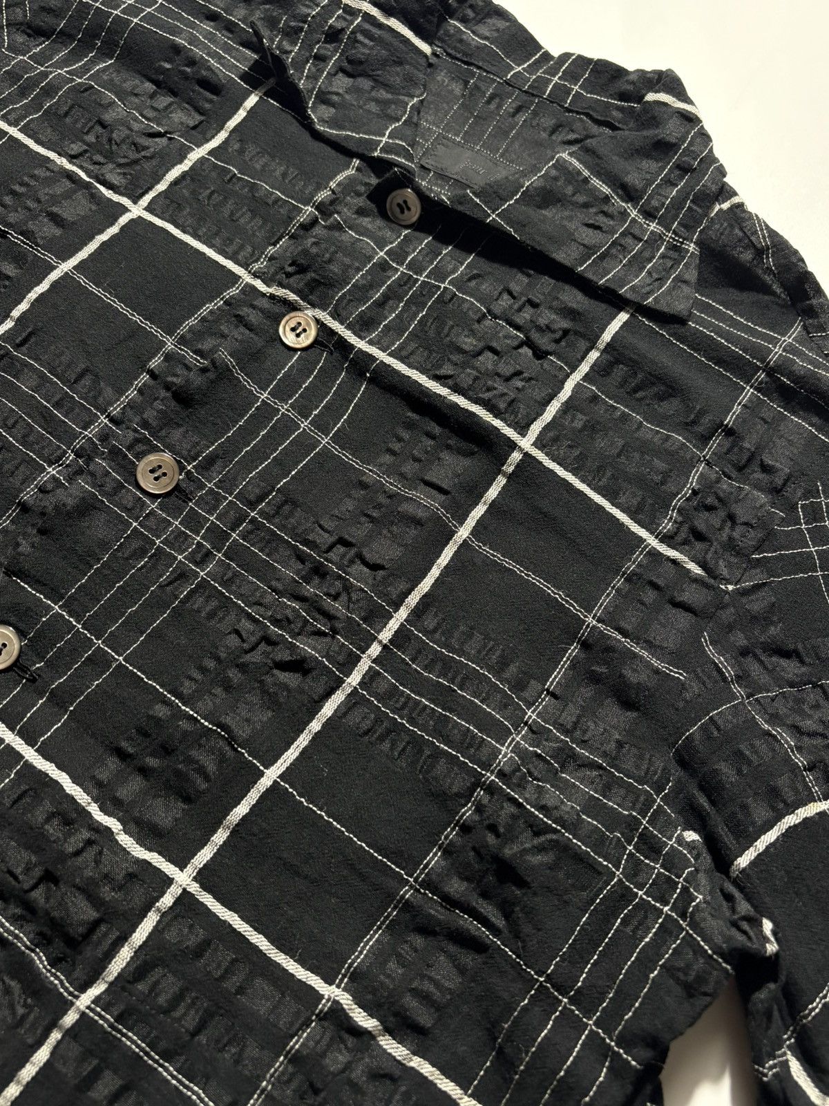 Japanese Brand POUR DEUX WRINKLED AVANT GARDE POLO BUTTON UP SHIRT Size US M / EU 48-50 / 2 - 3 Thumbnail