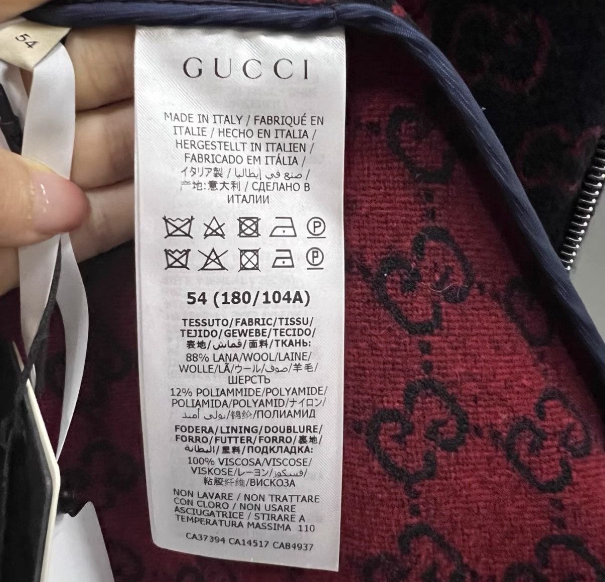 Gucci Gucci All-over GG Monogram Zipper Jacket J41 Size US L / EU 52-54 / 3 - 5 Thumbnail