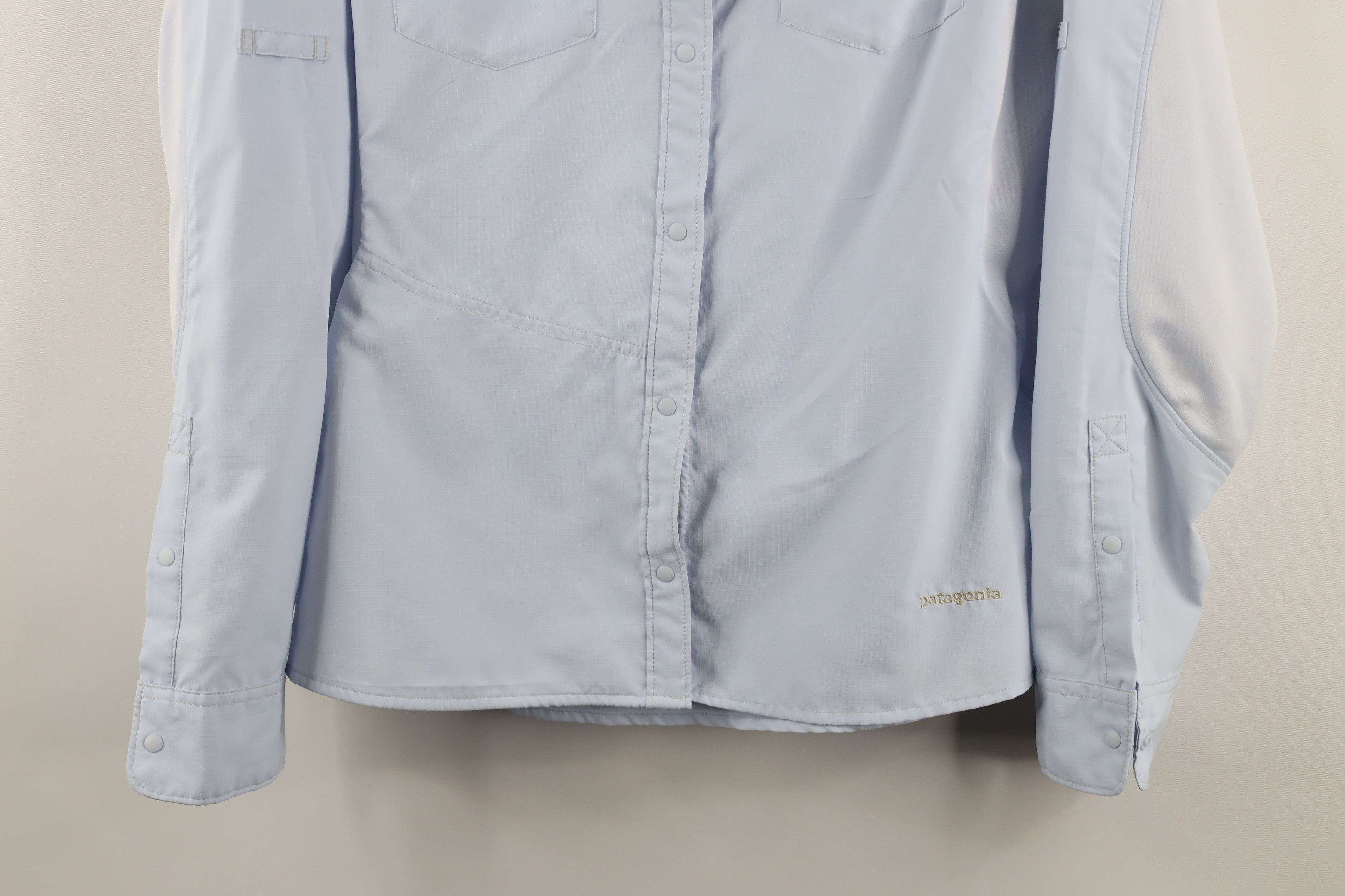 Patagonia × Vintage Patagonia Sol Patrol Snap Button Collared Shirt Blue Size S / US 4 / IT 40 - 3 Thumbnail