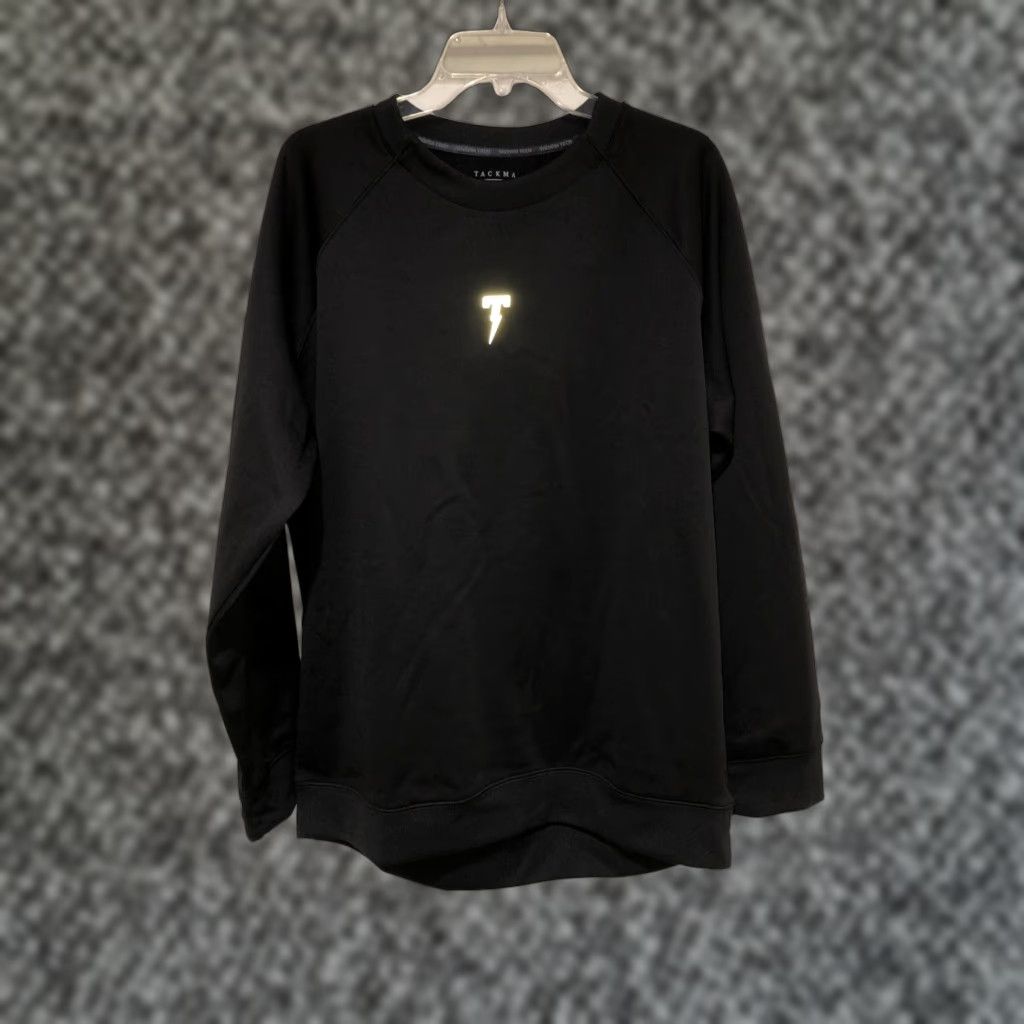 Vintage Tackma Tech Black Polyester 3M Reflective Pullover Crewneck Sweatshirt L Men Size US L / EU 52-54 / 3 - 1 Thumbnail