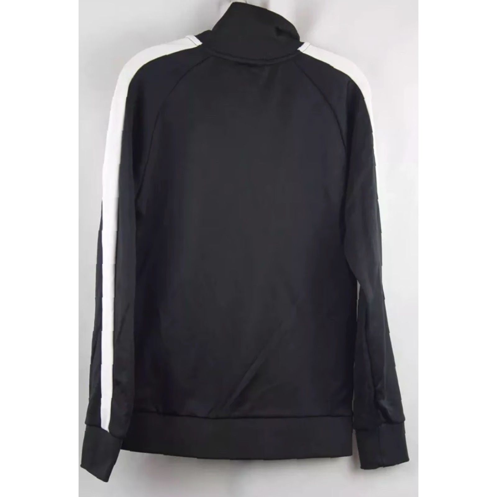 Puma PUMA Men Sweatshirt Full Zip Striped Black White Size S Color Black Trophy Logo 90s Size US S / EU 44-46 / 1 - 2 Thumbnail