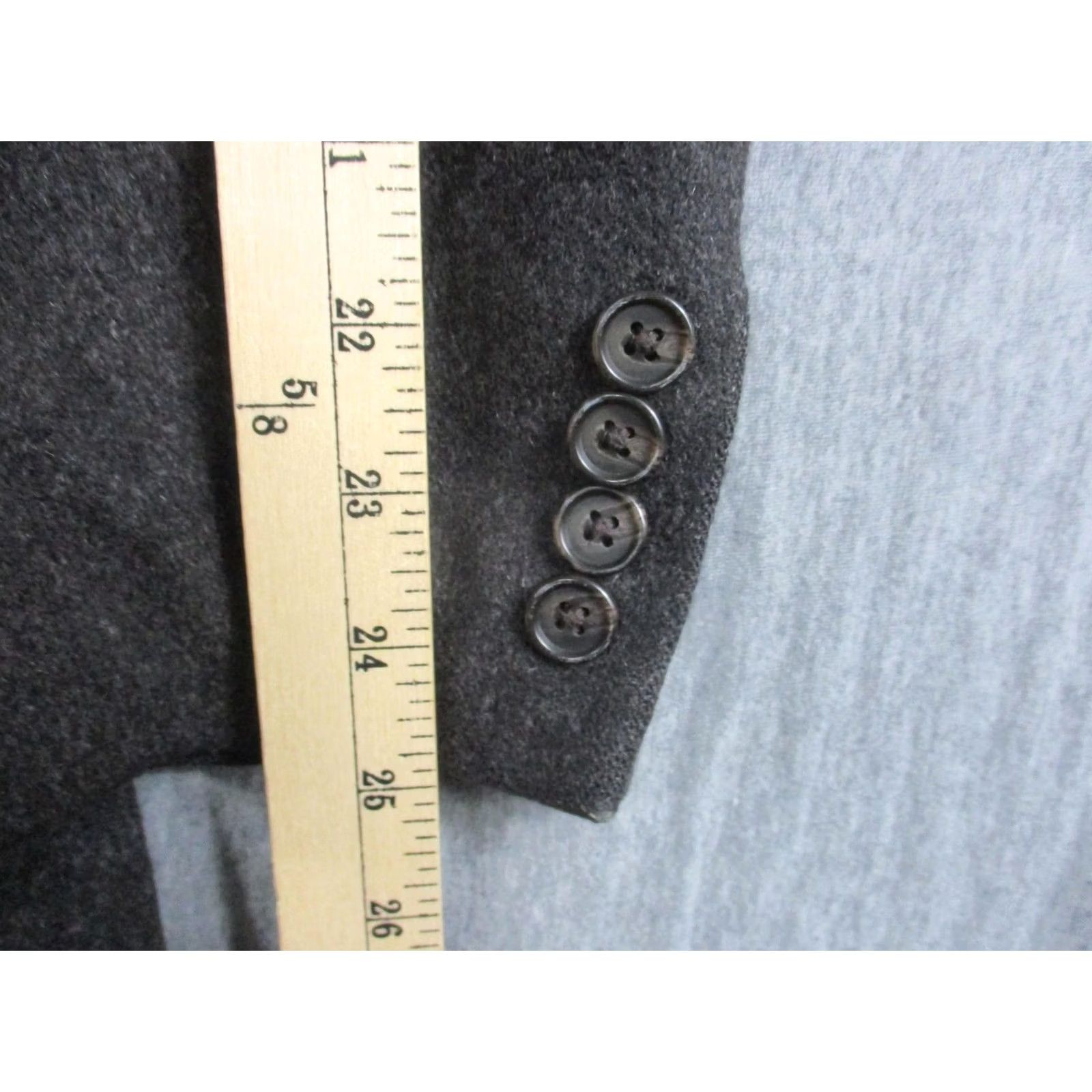 Ralph Lauren Lauren Ralph Lauren Blazer Men's 42 Gray Wool Sport Coat Jacket Size 42R - 5 Thumbnail