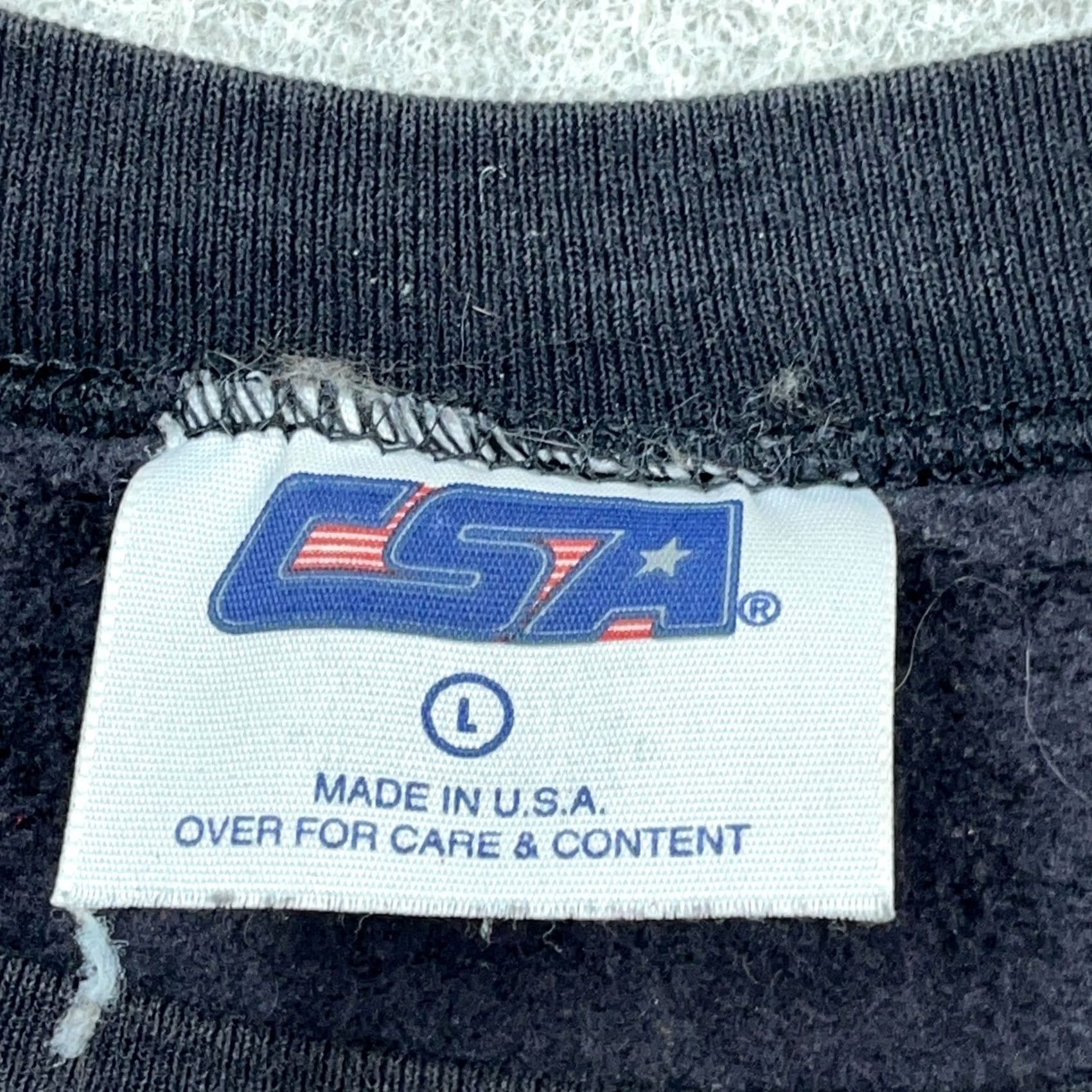 Vintage Vintage TSA Sweatshirt Men L Crewneck Black Graphic Print 90s Retro Hipster Fleece Cotton Blend USA Size US L / EU 52-54 / 3 - 3 Thumbnail