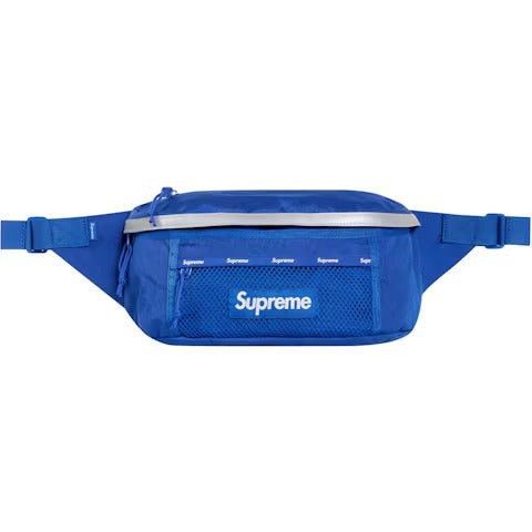 ぼっとん似Supreme 20SS Waist Bag Blue Camo Supreme SS20 Blue Chocolate Chip Camo Mesh Waist Bag Box Logo Bogo