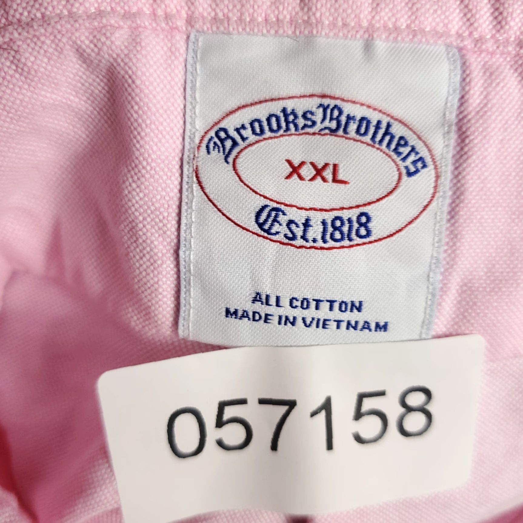 Brooks Brothers VINTAGE Brooks Brothers Men's Button-Up Shirt 2XL Long Sleeve Pink Casual Classic American Size US XXL / EU 58 / 5 - 8 Thumbnail
