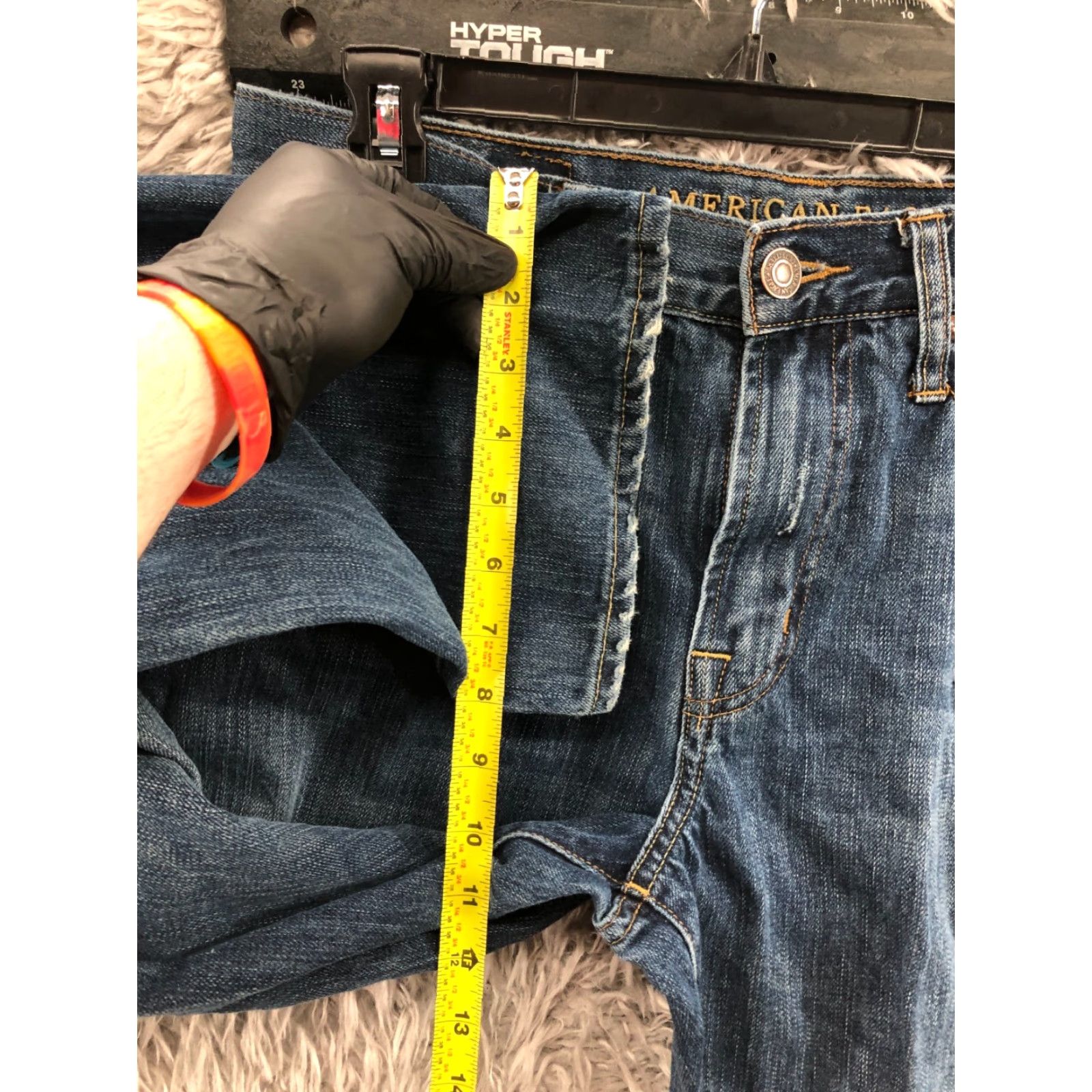 American Eagle Outfitters American Eagle Relaxed Straight Jeans Mens 31x32 Mid Rise Blue Denim Jeans Size US 31 - 4 Thumbnail