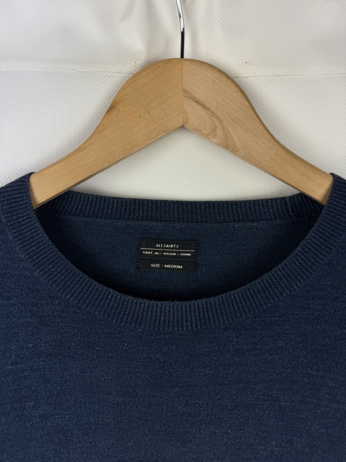 Allsaints × Japanese Brand Allsaints Fritz Crew Lightweight Cotton Sweater Pullover Size US M / EU 48-50 / 2 - 8 Thumbnail