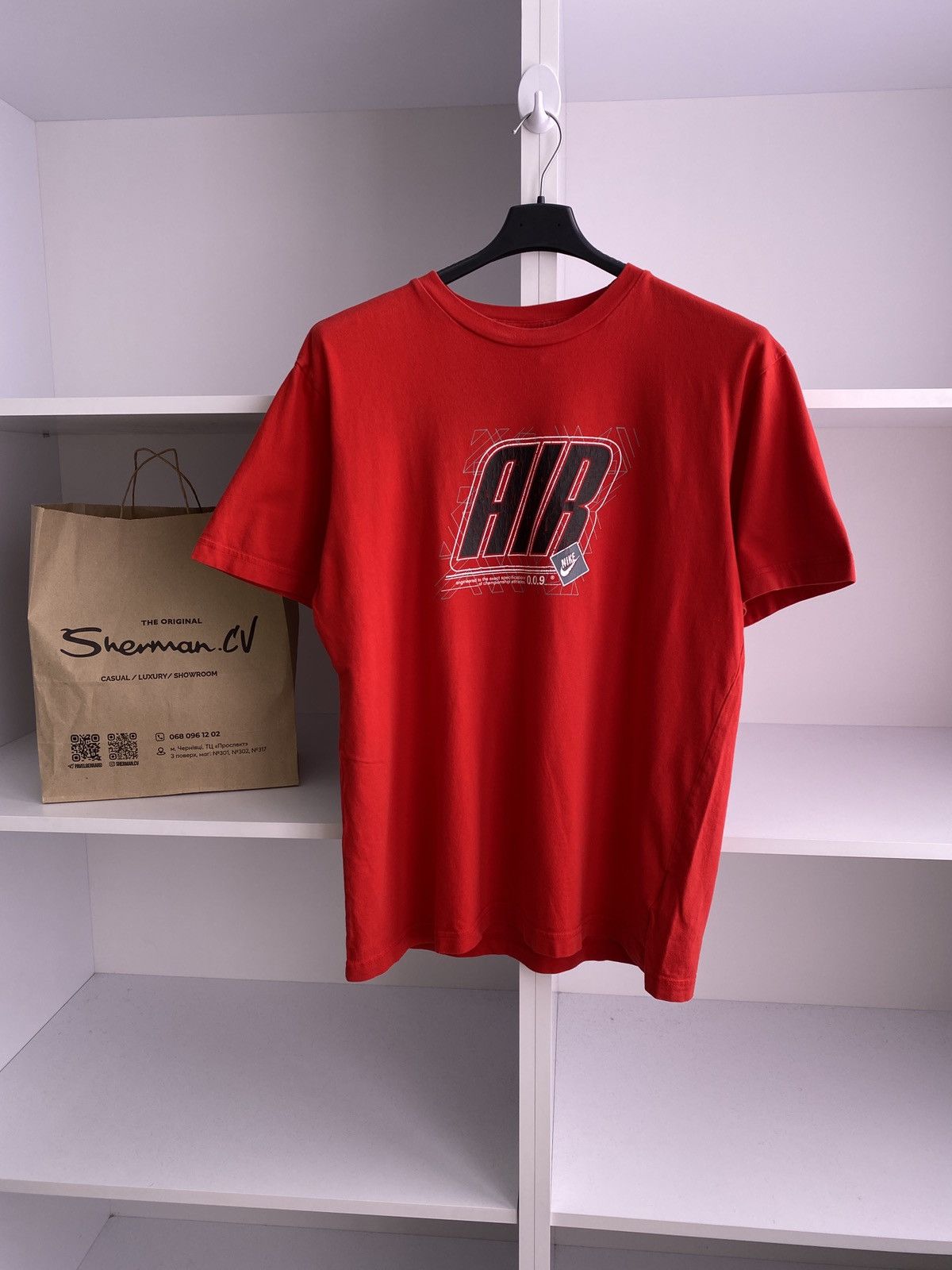 Nike × Vintage Vintage Nike Air Tee 90-s style Size US L / EU 52-54 / 3 - 1 Thumbnail