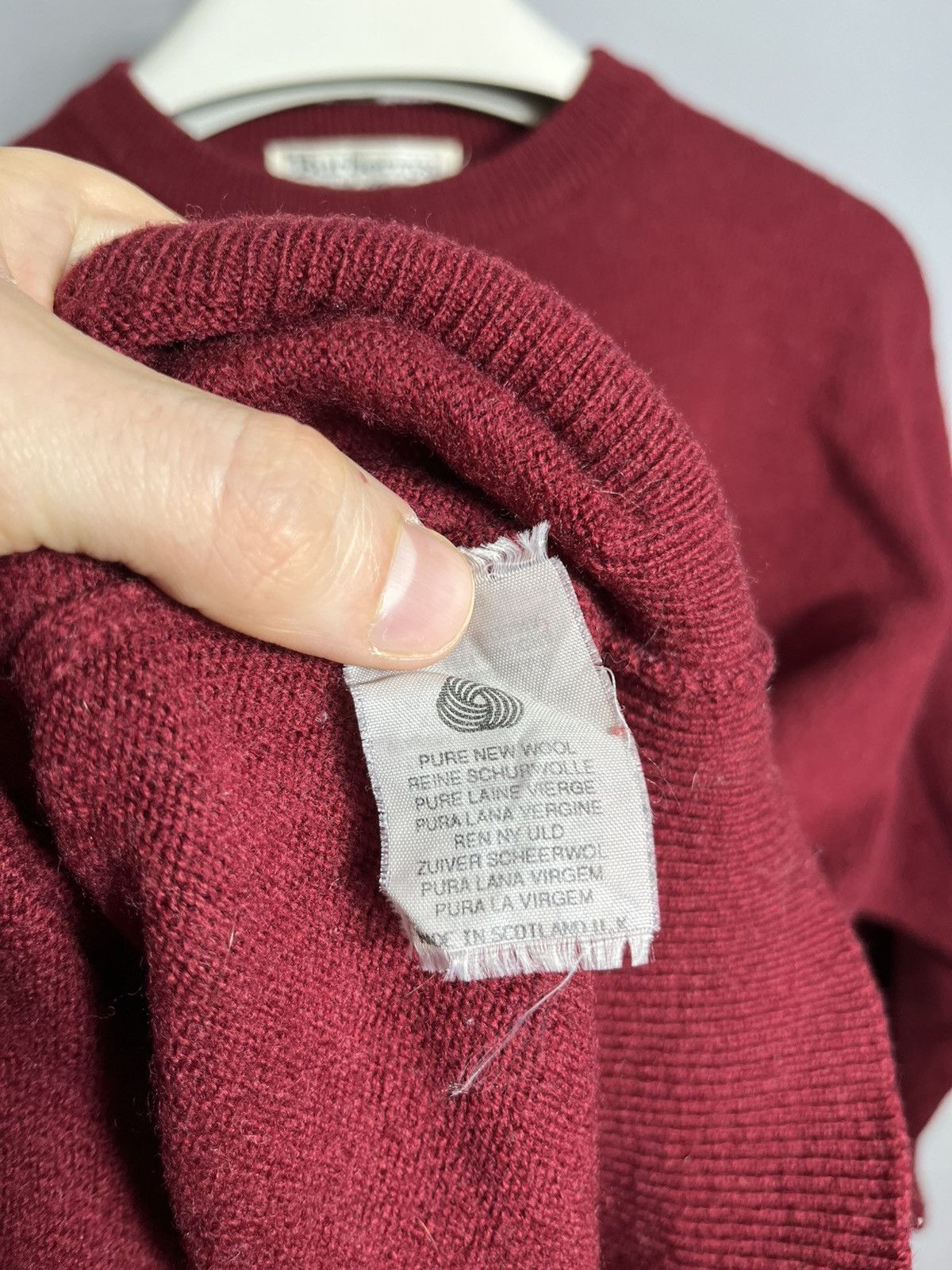 Burberry Burberry’s golf Mens knit sweater 100% Lamswool 80s 90s Size US M / EU 48-50 / 2 - 10 Thumbnail