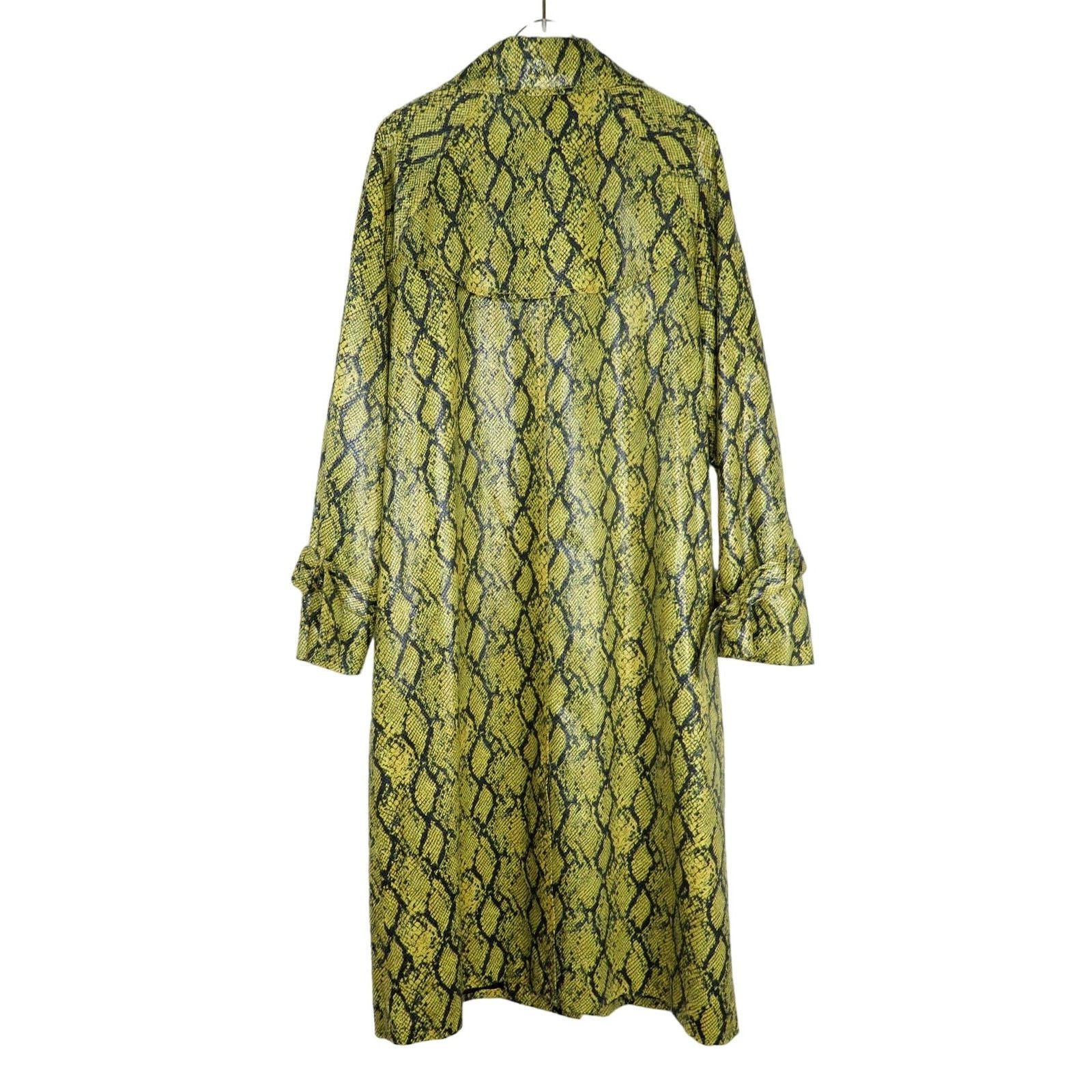 REVOLVE Revolve J.O.A. Green Snake Pattern Long Jacket Small Size S / US 4 / IT 40 - 4 Thumbnail