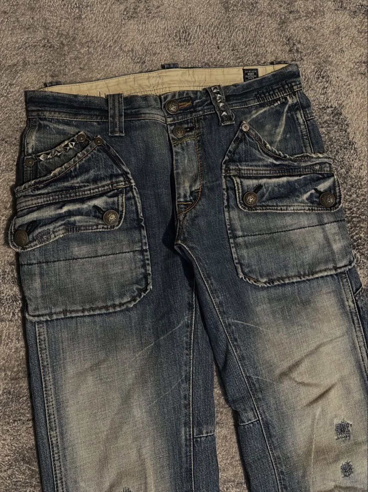 Hysteric Glamour Bartack Japanese Cargo Denim Size US 31 - 3 Thumbnail