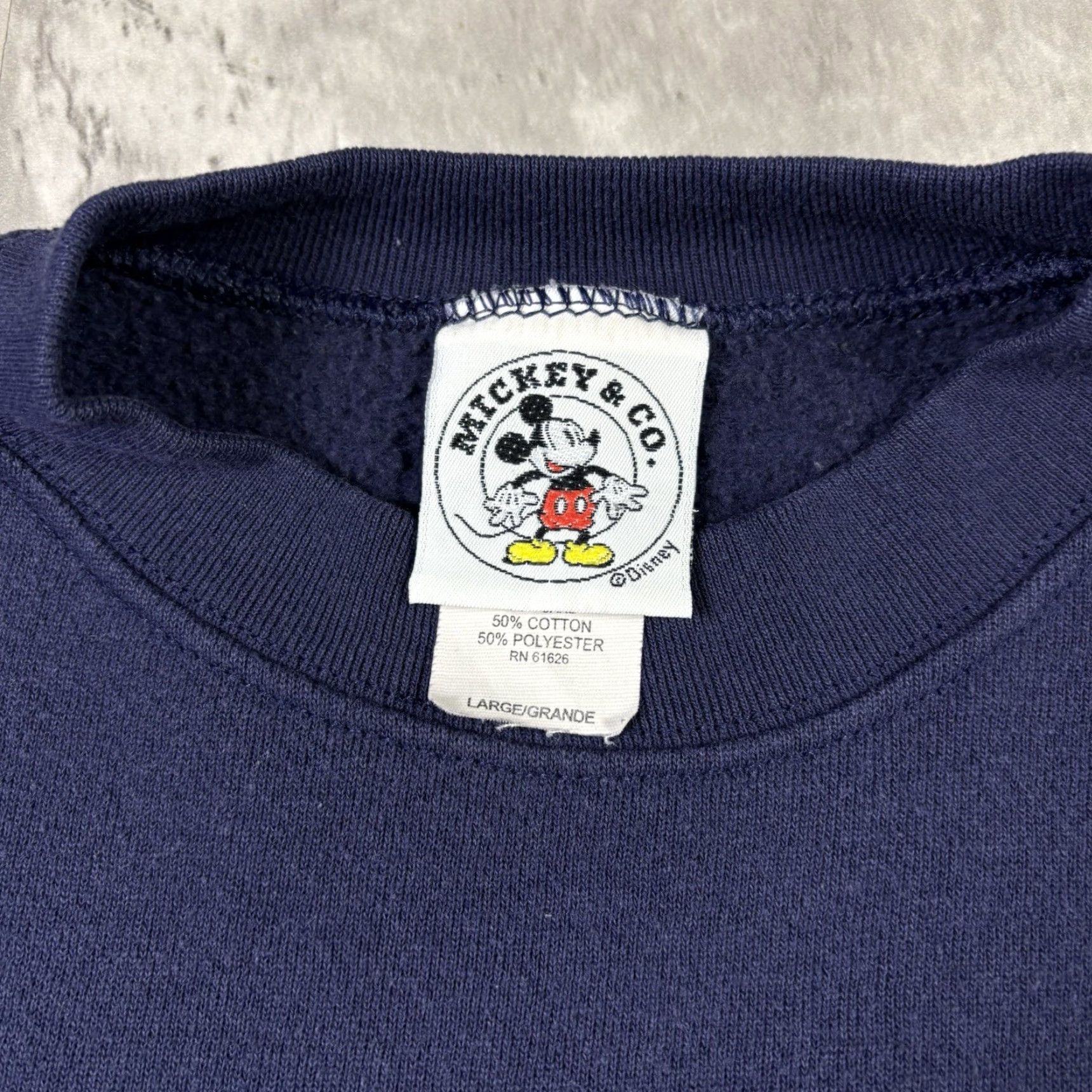 Mickey & Co. VINTAGE Mickey & Co Sweatshirt Embroidered Mickey Mouse size L 90s USA Size US L / EU 52-54 / 3 - 3 Thumbnail