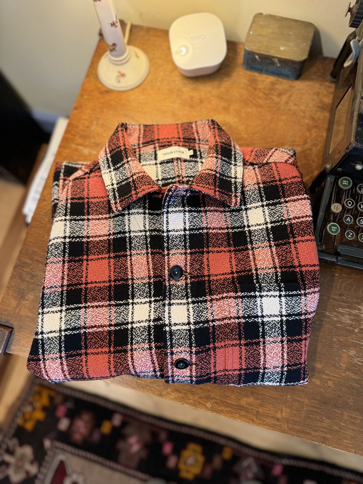 Taylor Stitch Taylor Stitch - Ojai Jacket in Garnet Plaid Wool - Size 40 Size US M / EU 48-50 / 2 - 9 Thumbnail