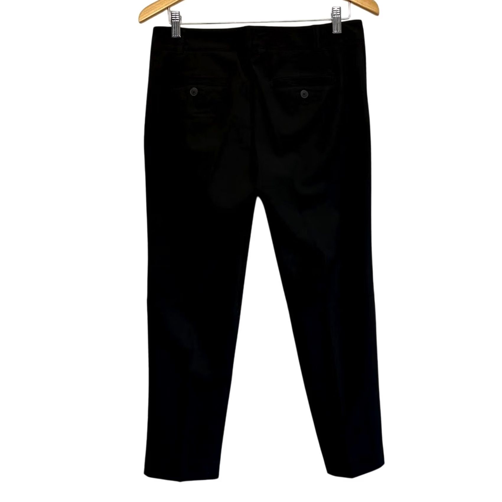Vintage New York & Company Black Mid Rise Crop Dress Pants City Stretch Luxe Size 4 Size 27" / US 4 / IT 40 - 3 Thumbnail