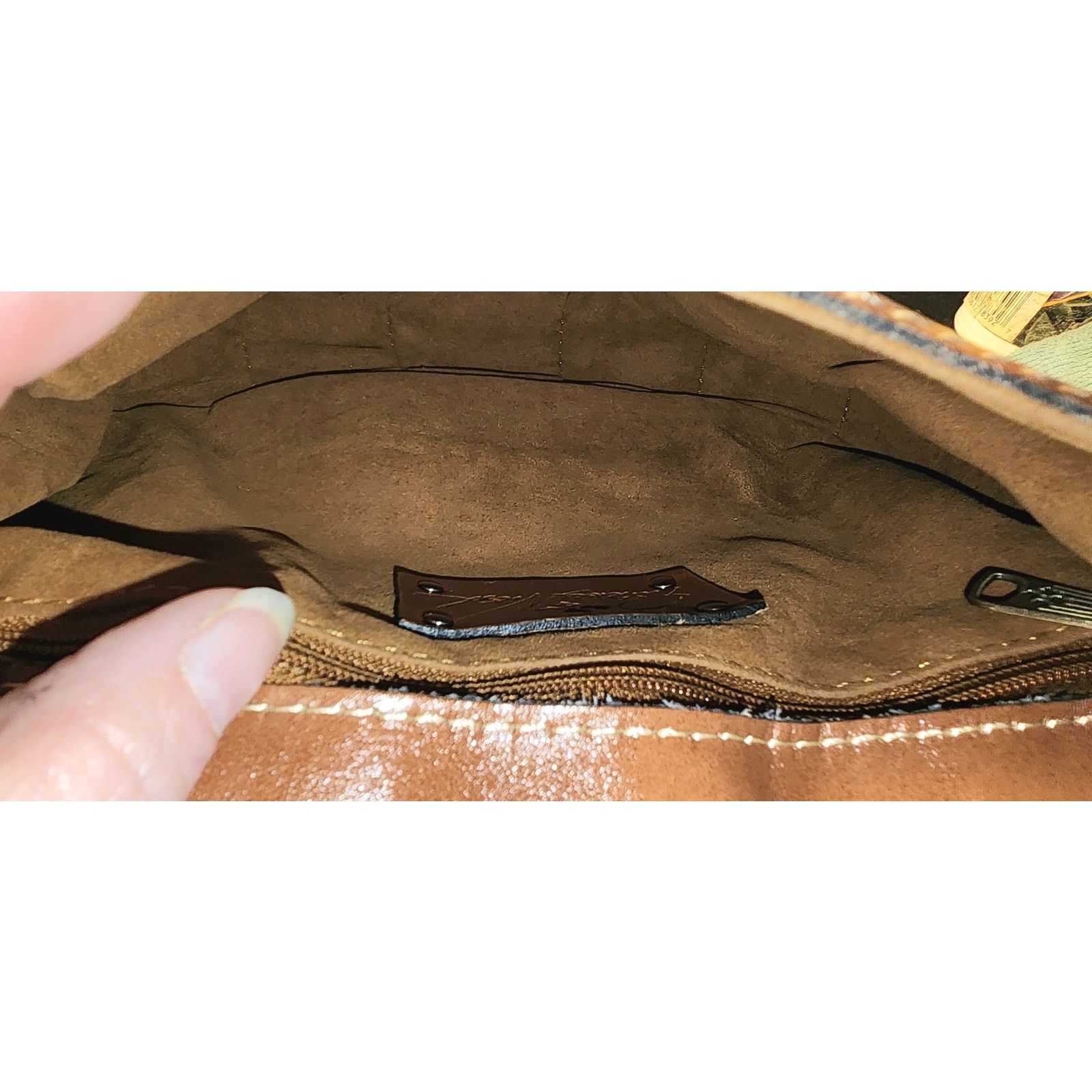 Patricia Nash Patricia Nash Rocca saddle leather Crossbody Purse Sig. Map Size ONE SIZE - 4 Thumbnail