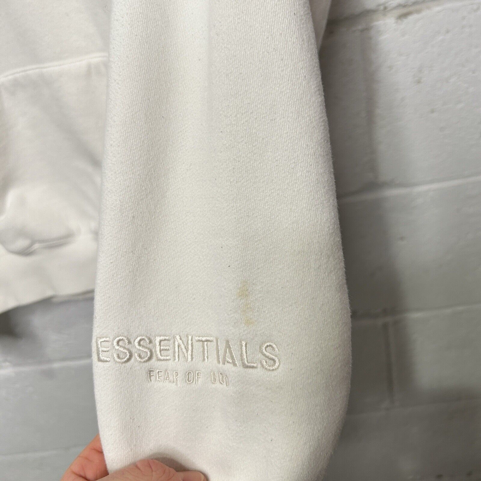 Fear of God Fear of God Essentials 3M Logo Pullover Hoodie “White” FW19 Size US S / EU 44-46 / 1 - 5 Thumbnail