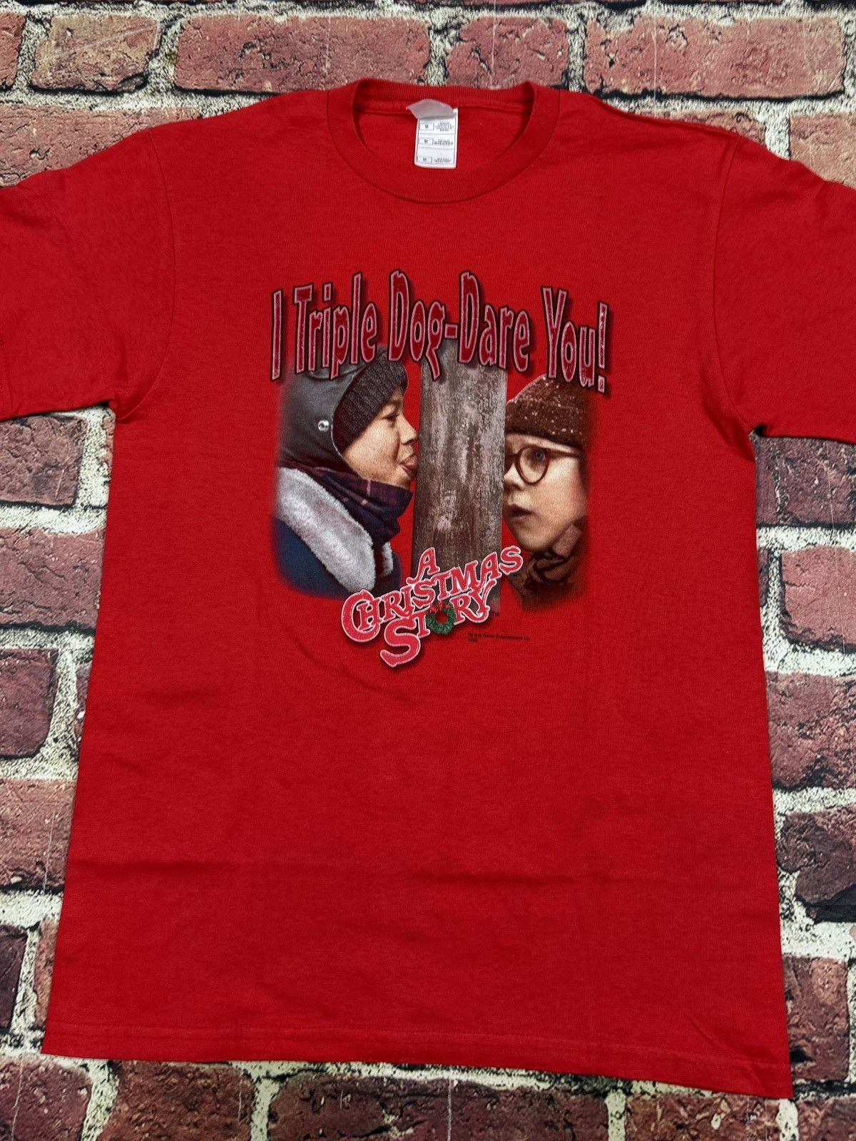 Fruit Of The Loom Vintage A Christmas Story Movie T Shirt Triple Dog Dare You Size US M / EU 48-50 / 2 - 4 Thumbnail