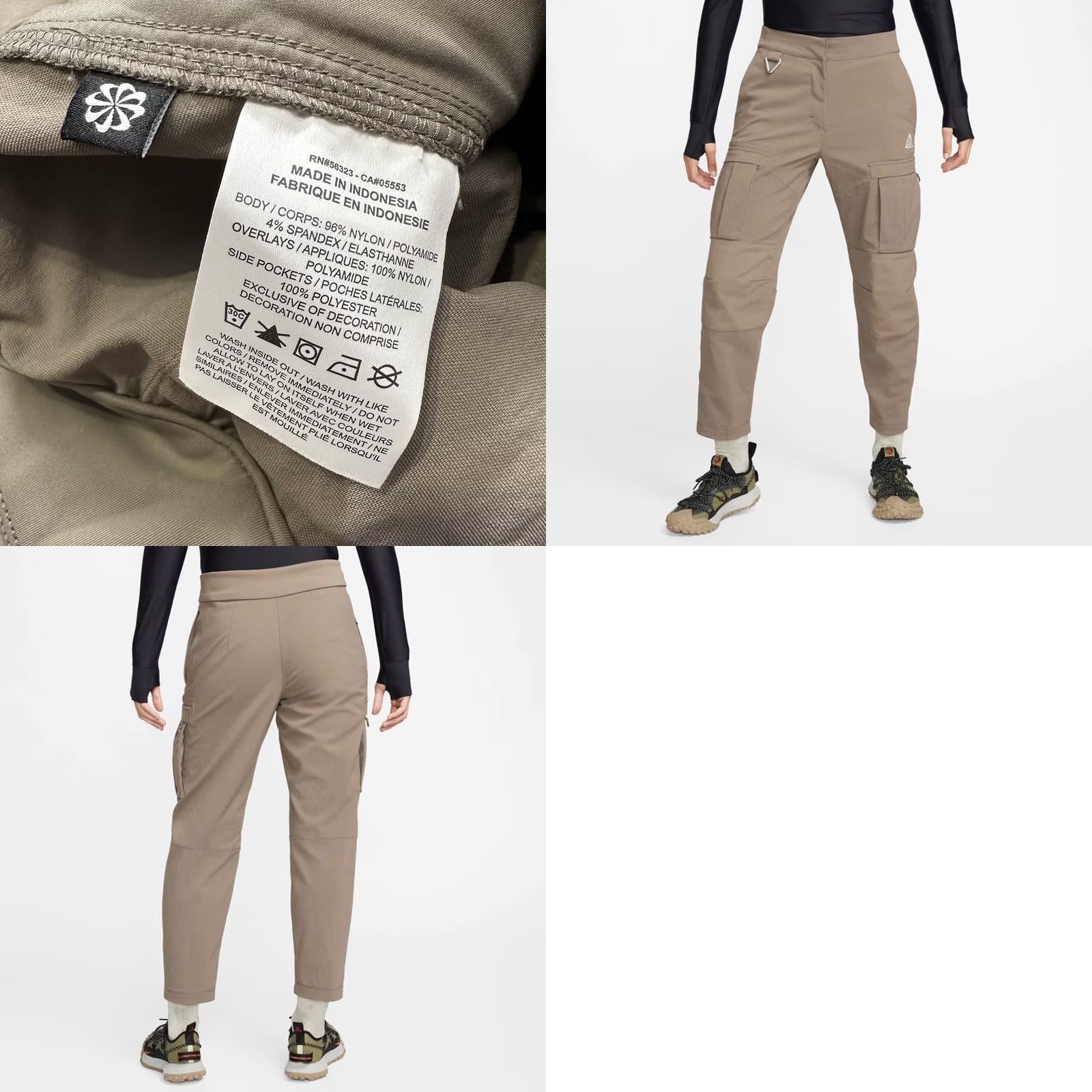 Nike ACG Nike ACG Pants Womens XL Cordura Cargo High Rise 27” Inseam 27.5 in Beige Regular Size 40" / US 18 - 9 Thumbnail