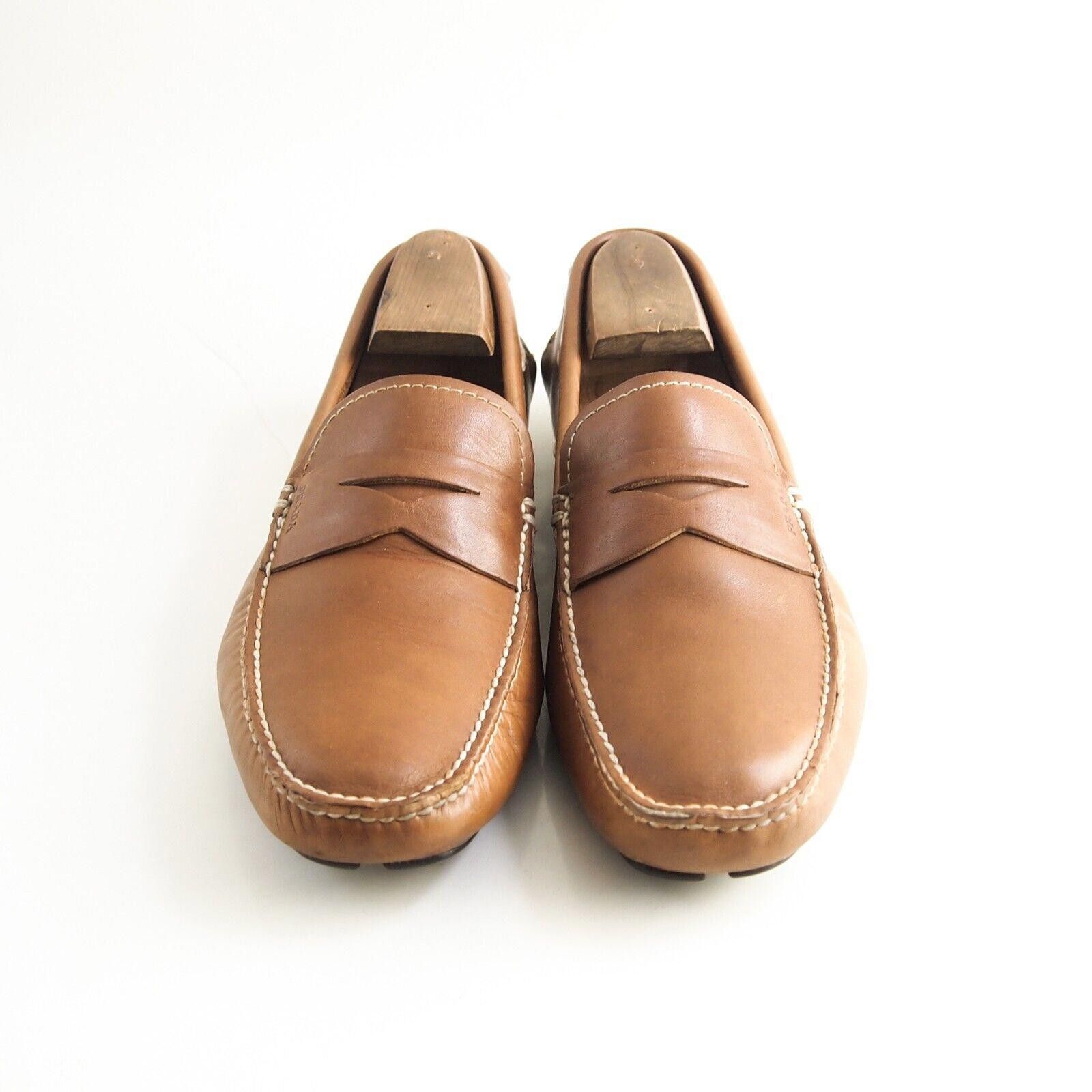 Prada Prada Penny Driving Loafers Brown Leather Mens US 9 EU 42 Size US 9 / EU 42 - 3 Thumbnail