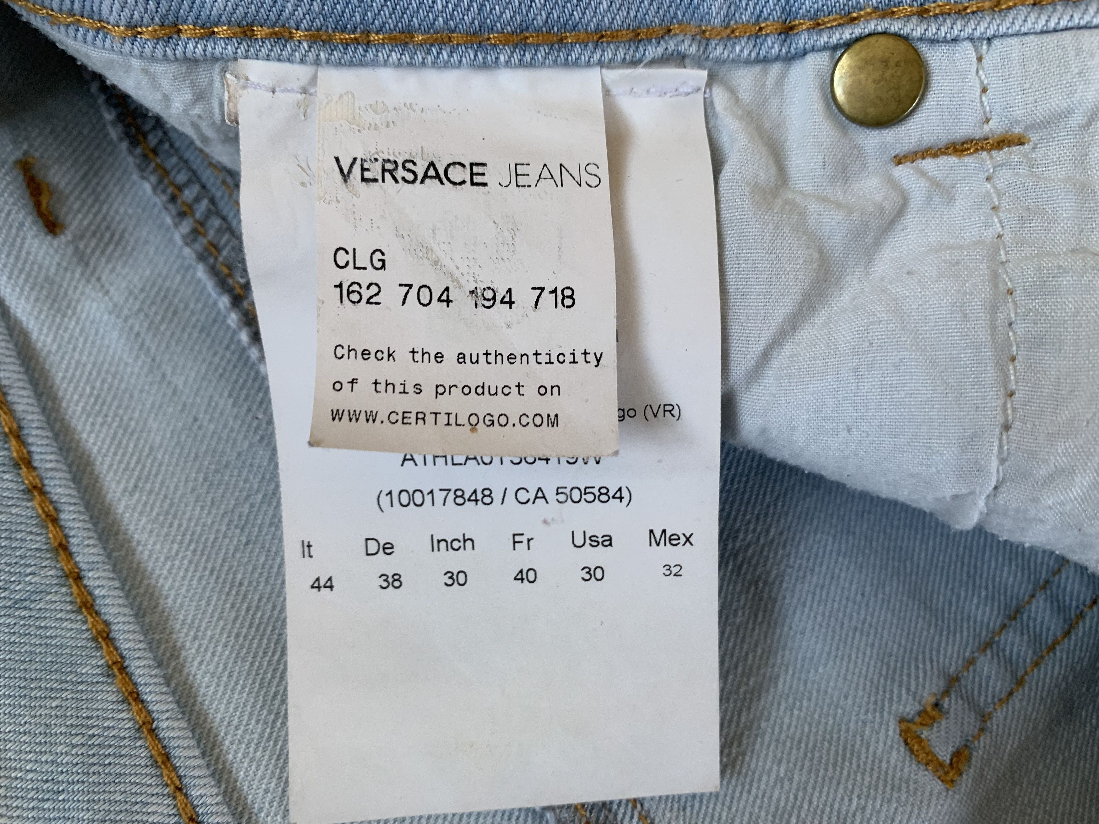 Versace Versace Vintage Light Blue Jeans Size 28" / US 6 / IT 42 - 8 Thumbnail