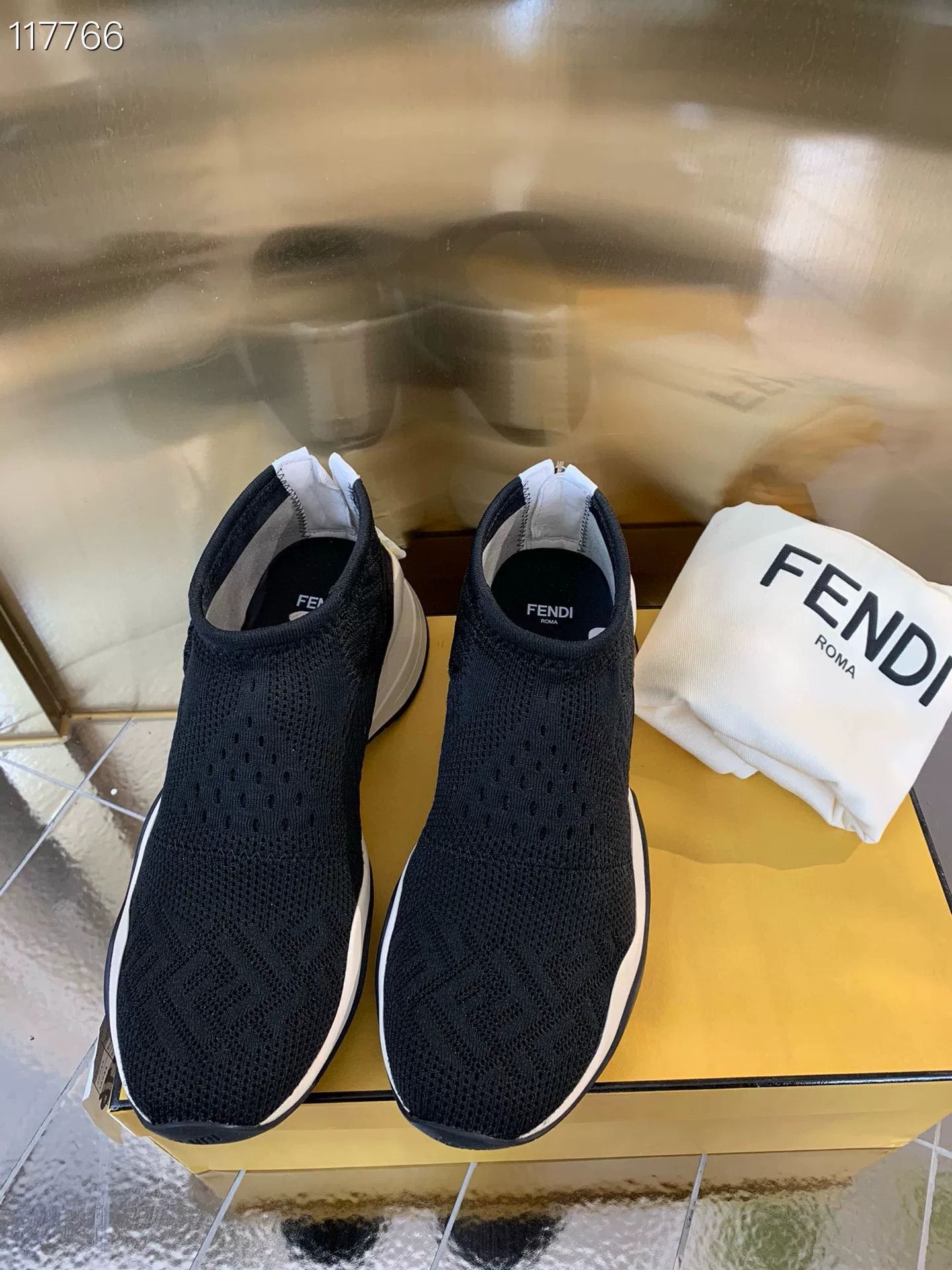Fendi Fendi 077817v601 Sock Casual Shoes Size US 6 / EU 39 - 1 Thumbnail