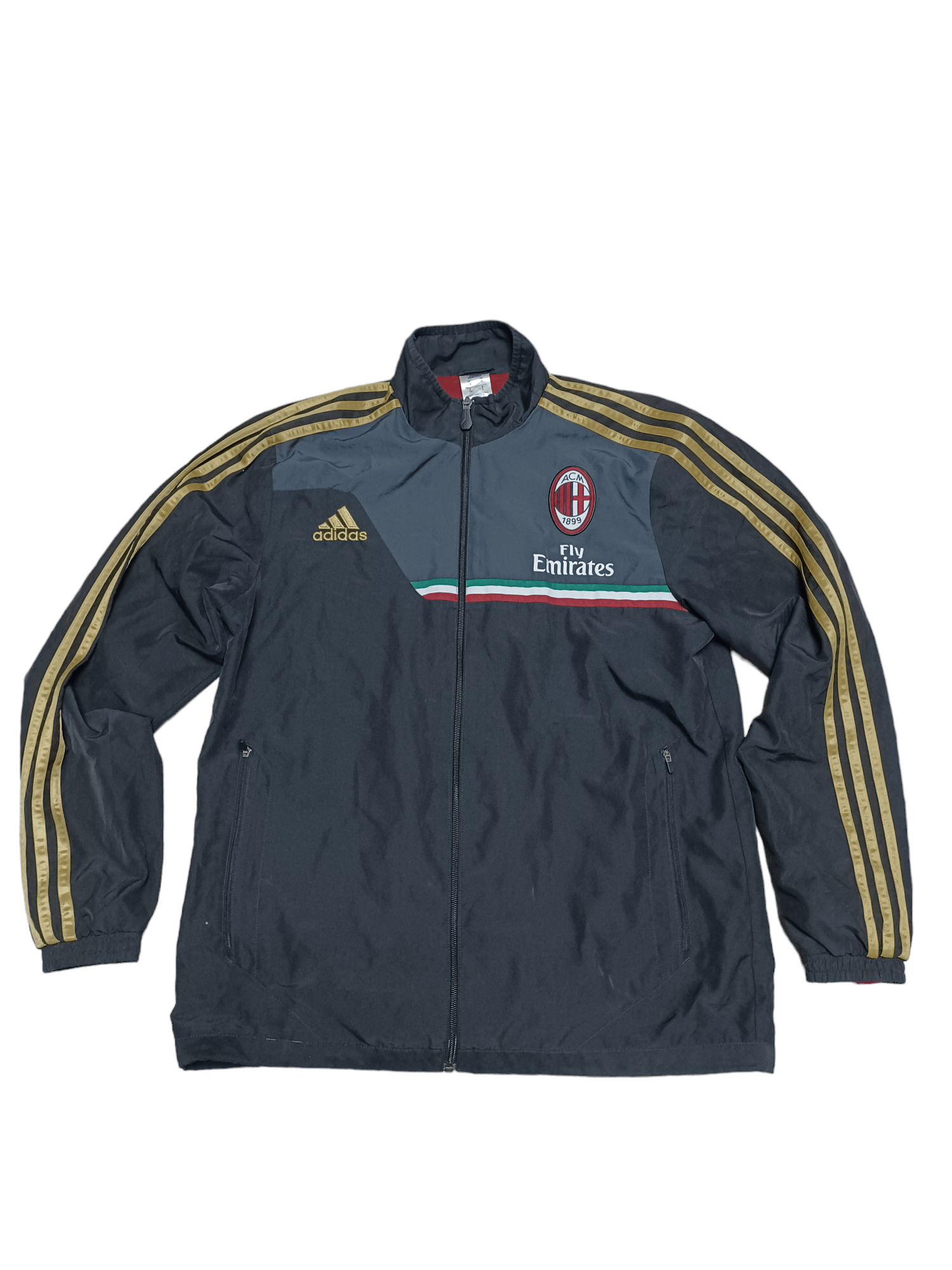 2013 VINTAGE FC MILAN ADIDAS NYLON TRACKING JACKET ADIDAS