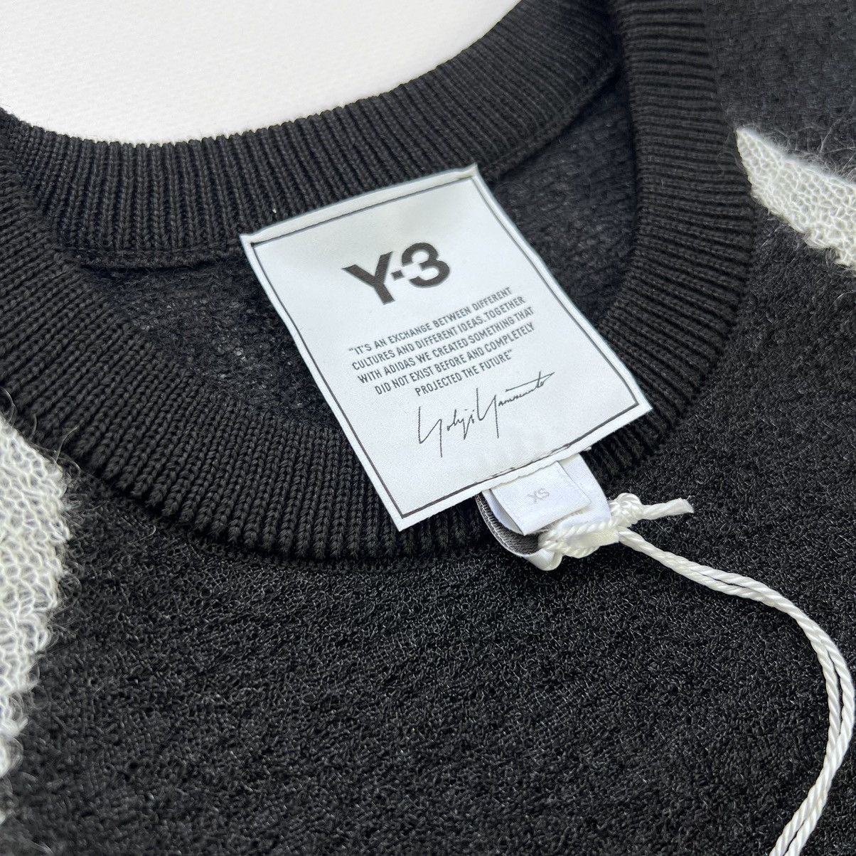 Japanese Brand Y-3 mohair/polyamid sheer knit crew sweater Size XS / US 0-2 / IT 36-38 - 6 Thumbnail
