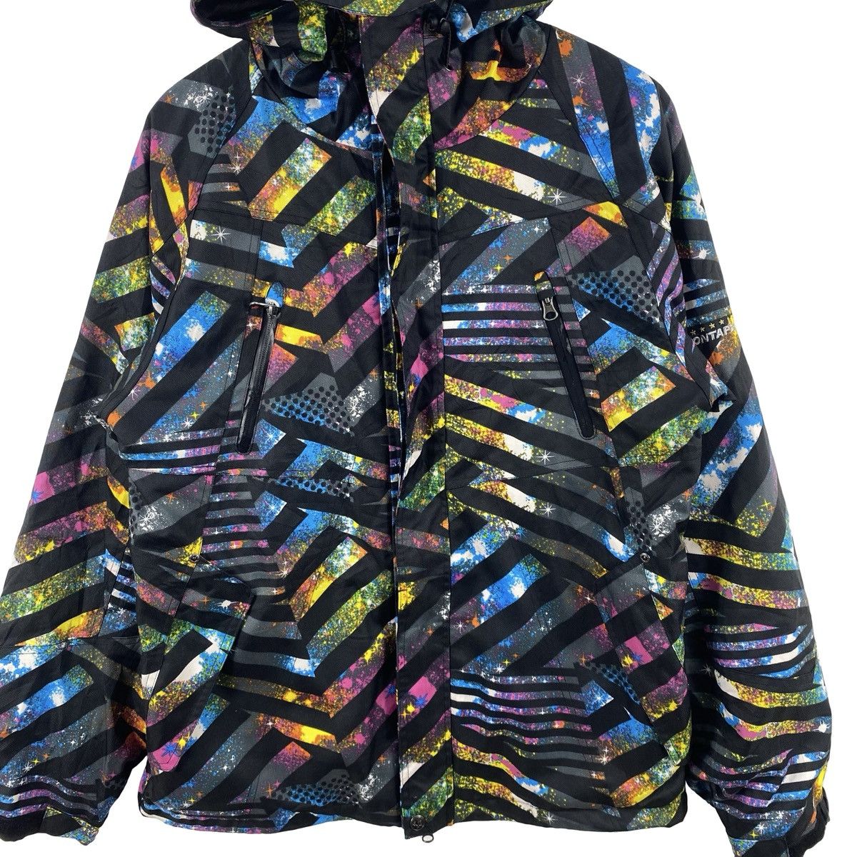 Vintage Vintage PONTAPES SNOWBOARD SKI Jacket Geometric Pattern Size US L / EU 52-54 / 3 - 6 Thumbnail