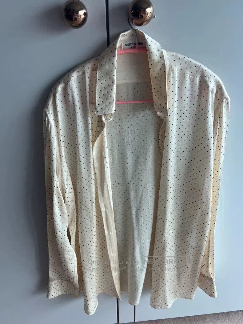 Yves Saint Laurent Saint Laurent Silk Polka Dot Shirt. Size US S / EU 44-46 / 1 - 1 Thumbnail