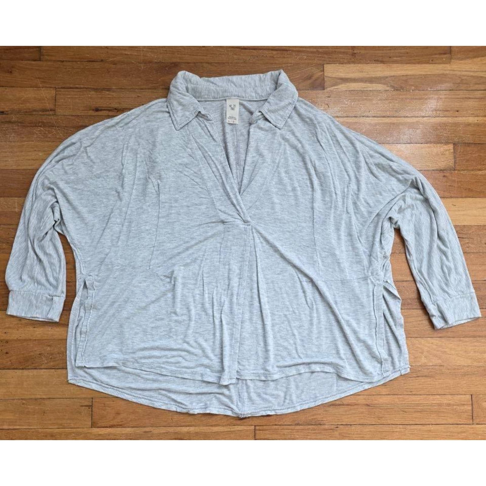 & Other Stories Free People Comfy Oversized Tee Gray M A001389 Size M / US 6-8 / IT 42-44 - 3 Thumbnail