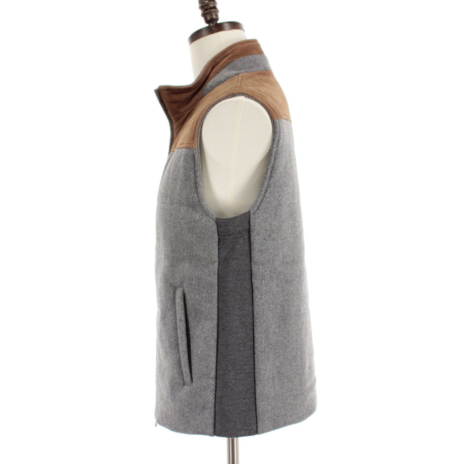 Luciano Barbera Luciano Barbera Vest Size M US In Gray Wool Size US M / EU 48-50 / 2 - 6 Thumbnail