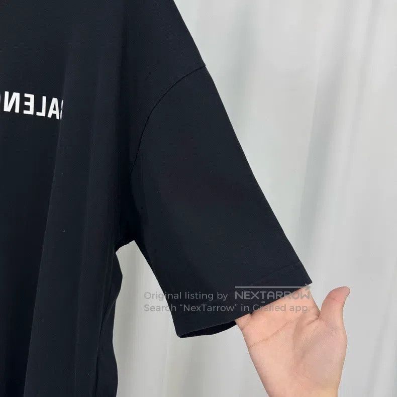 Balenciaga Balenciaga Mirror reverse lettering printed short sleeve Size US L / EU 52-54 / 3 - 4 Thumbnail