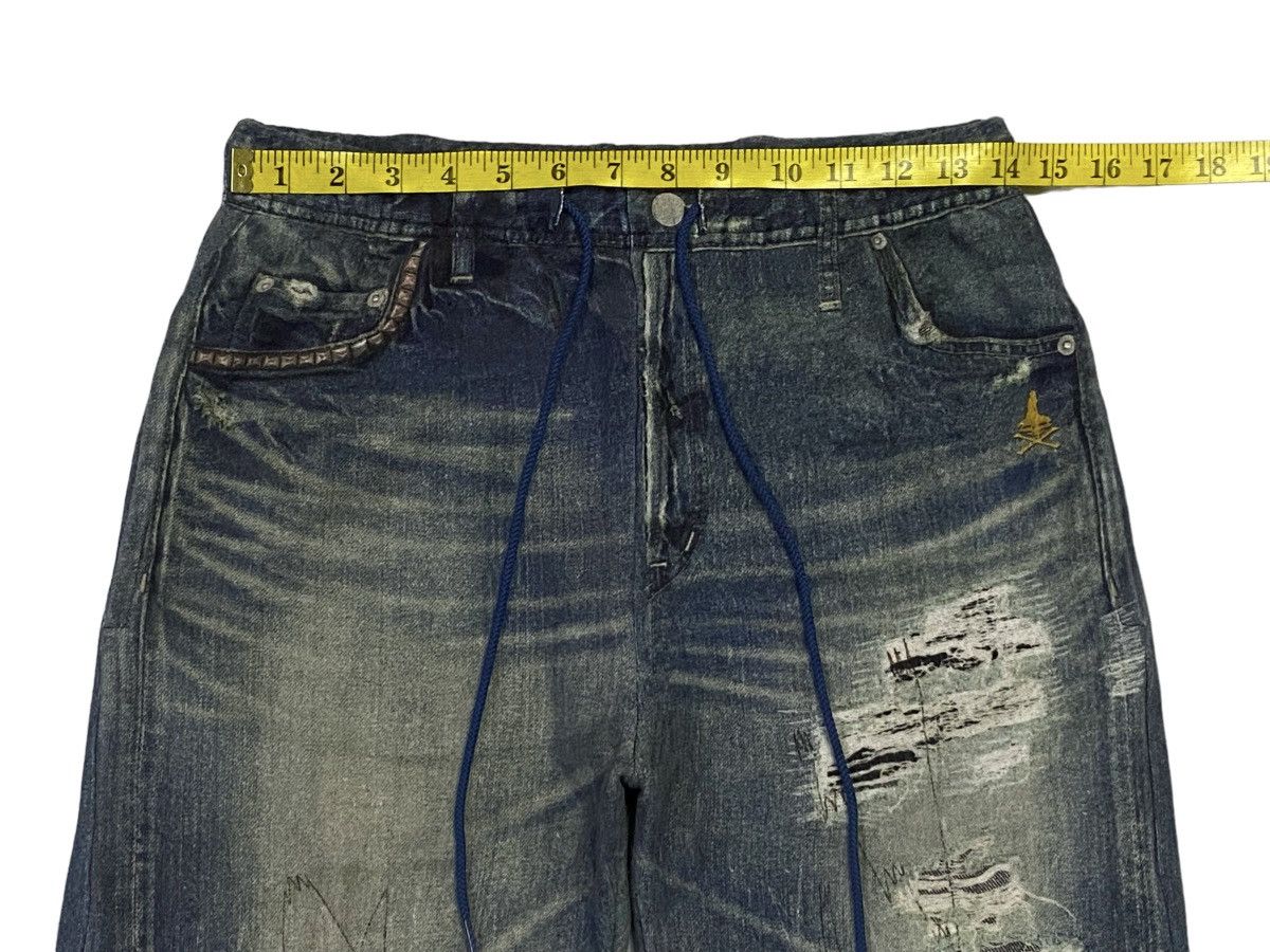 Hysteric Glamour Hysteric Glamour Distress Ripped Style Printed Jogger Pants Size US 30 / EU 46 - 4 Thumbnail