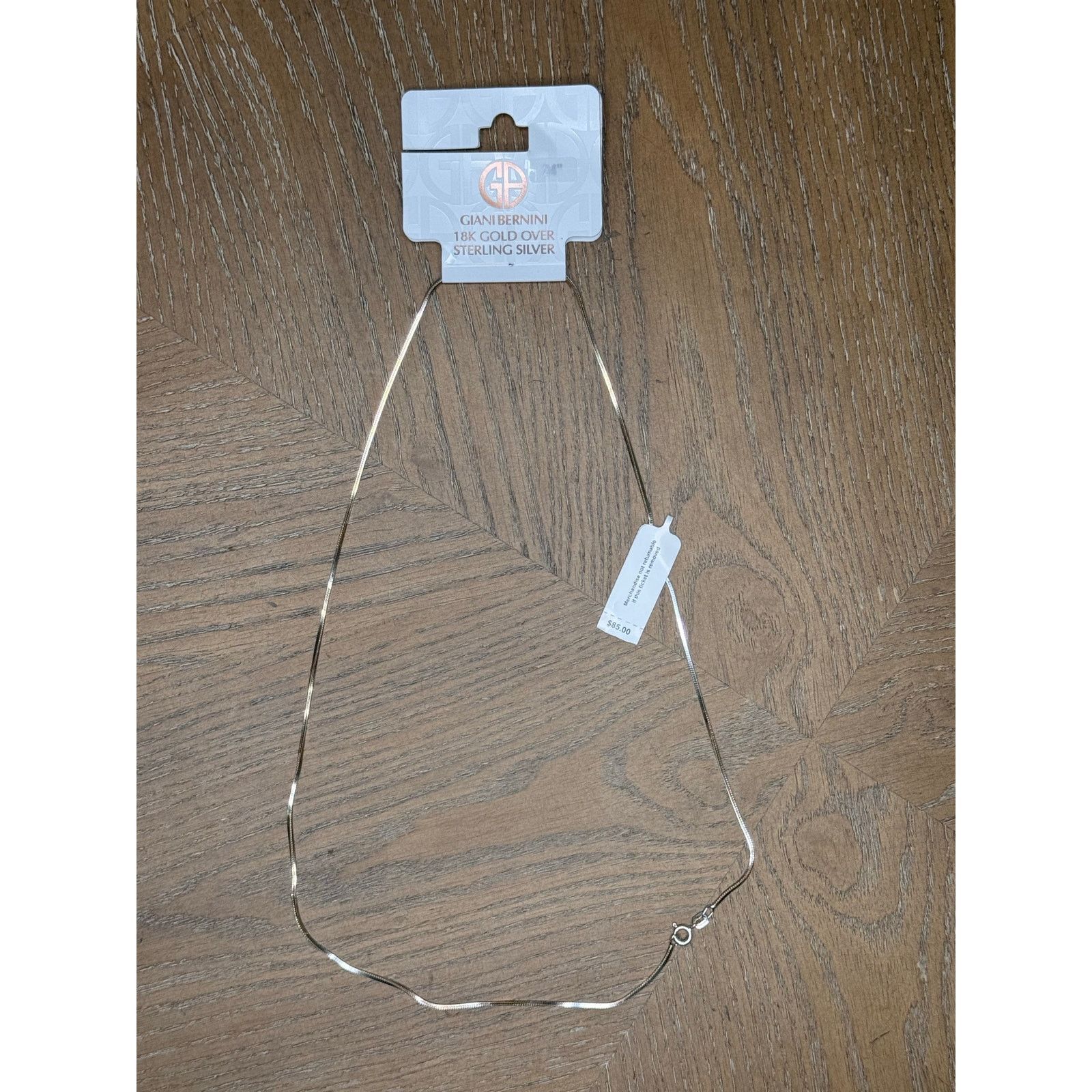 Giani Bernini Giani Bernini 18K Gold Over Sterling Silver Snake Necklace Size ONE SIZE - 1 Thumbnail