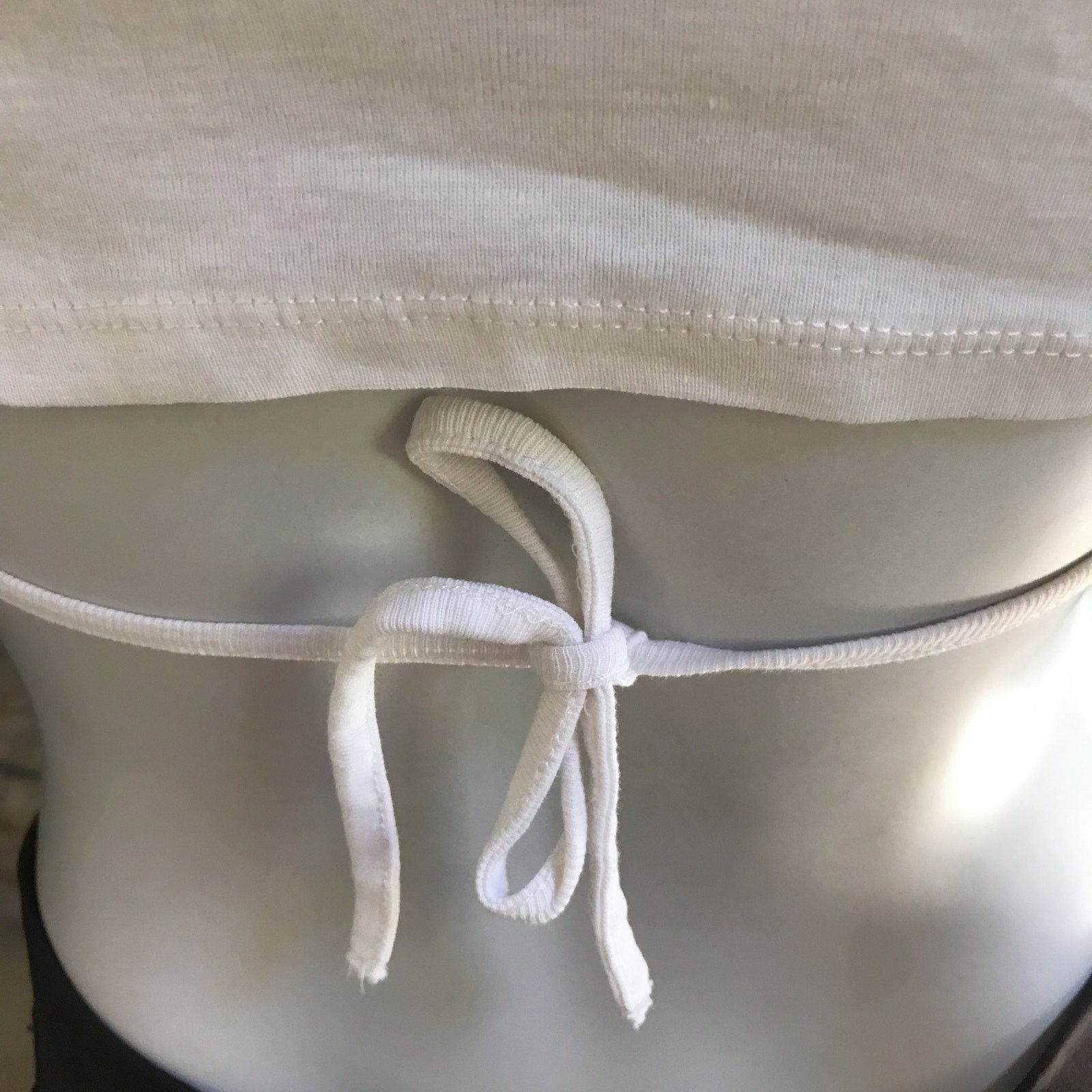 H&M H & M White Short Sleeve Crop Top Tie Back Women's Size S Size S / US 4 / IT 40 - 4 Thumbnail
