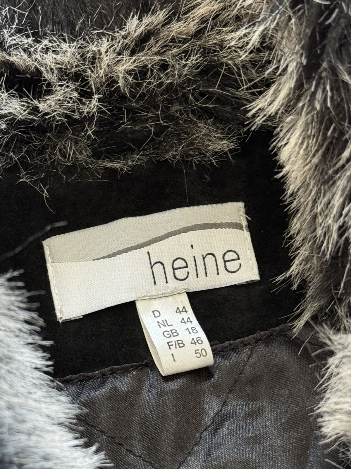 Miss Sixty Heine suede retro fur faux jacket coat black if six was nine Size XL / US 12-14 / IT 48-50 - 5 Thumbnail