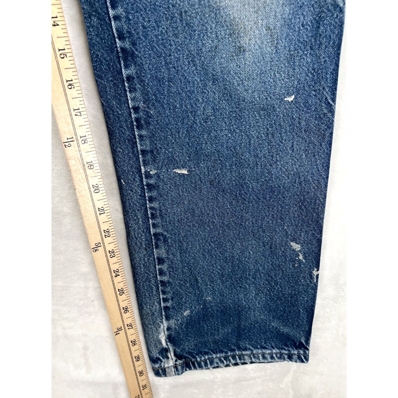 Dickies VINTAGE Dickies Carpenter Jeans Denim Workwear 32x30 Faded Distressed 874 Blue Jeans Mens Regular Straight Workwear 70s Grunge USA Dickies 874 Size US 36 / EU 52 - 7 Thumbnail