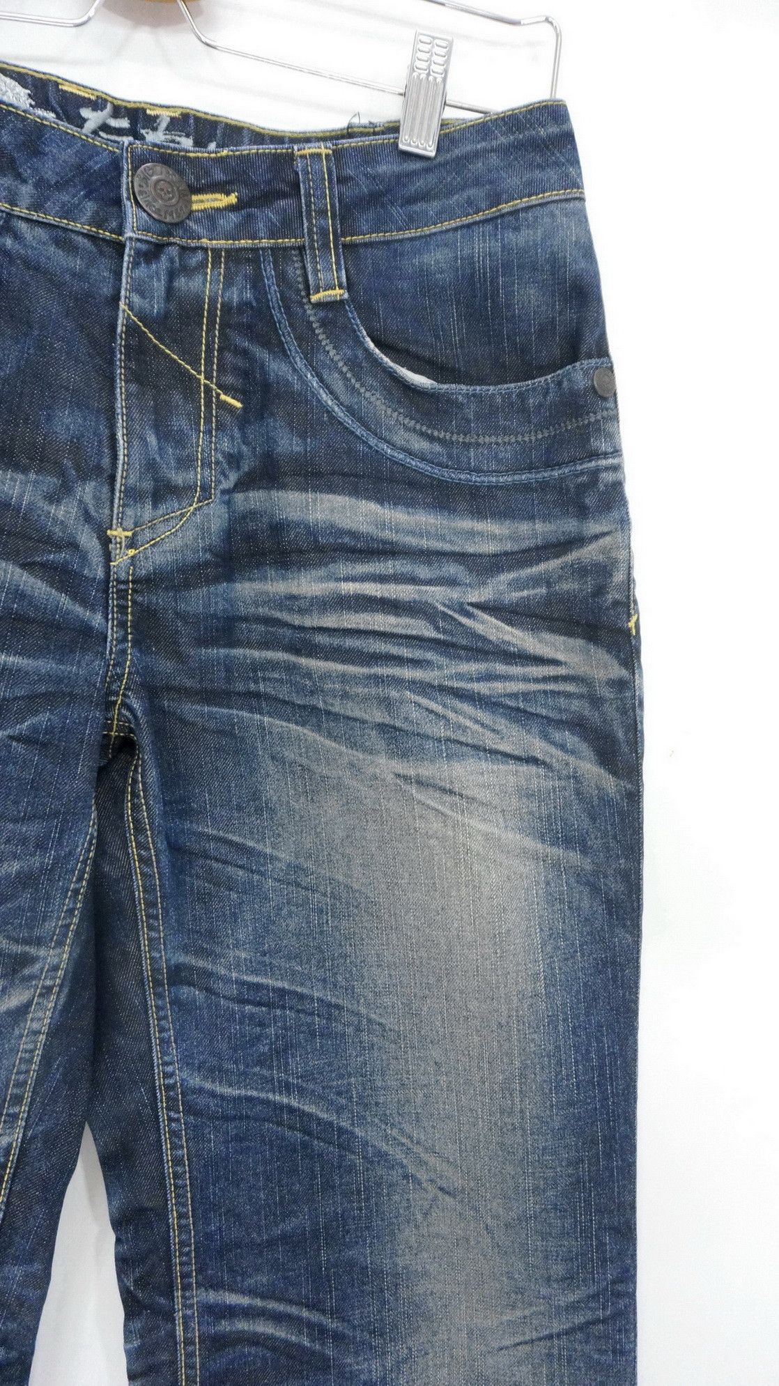 Japanese Brand Dope Japan OSAKA BIG TRAIN Baggy Clawmark Jeans Size US 28 / EU 44 - 3 Thumbnail