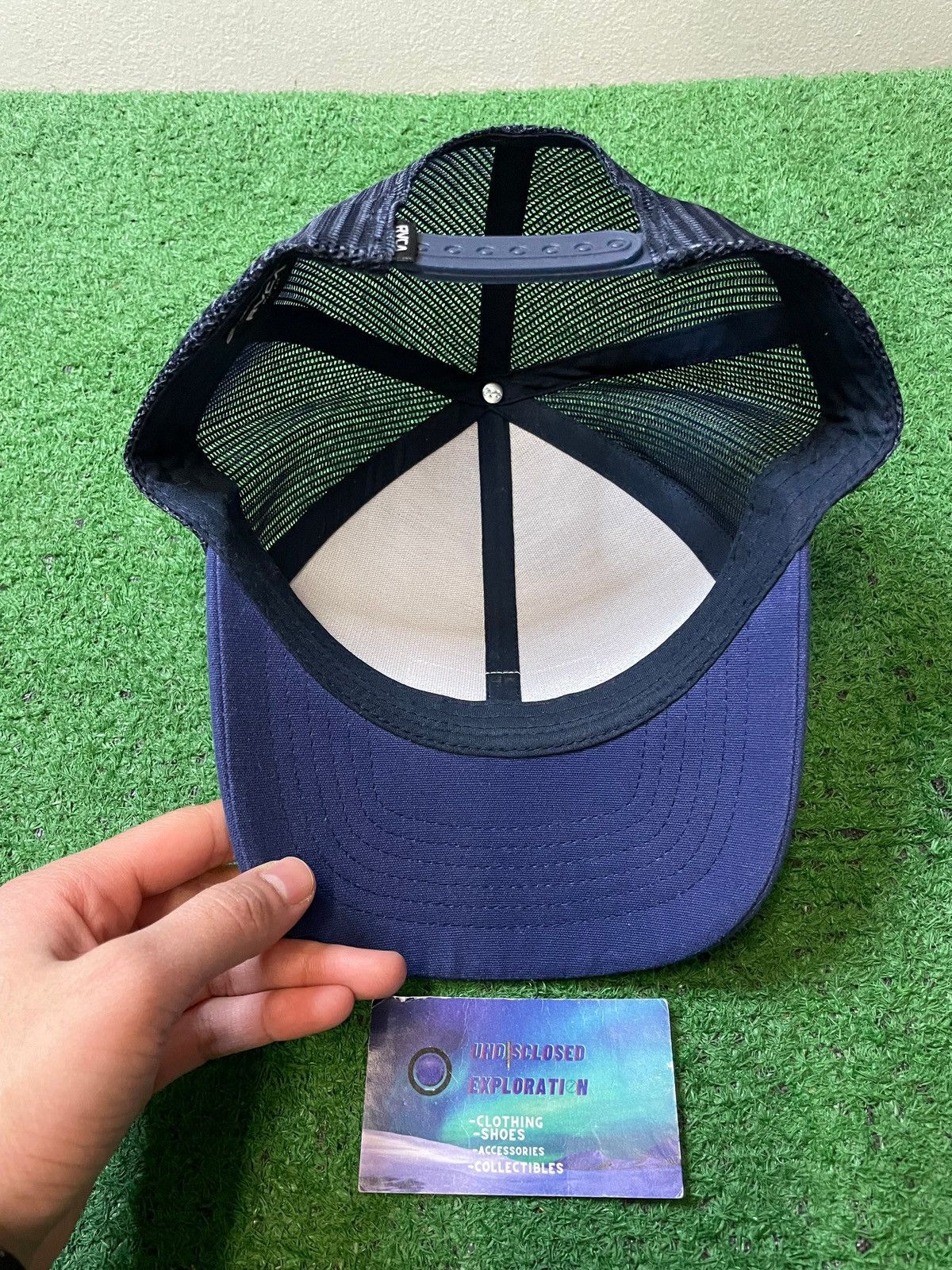 Vintage RVCA ticket mesh blue hat Size ONE SIZE - 5 Thumbnail