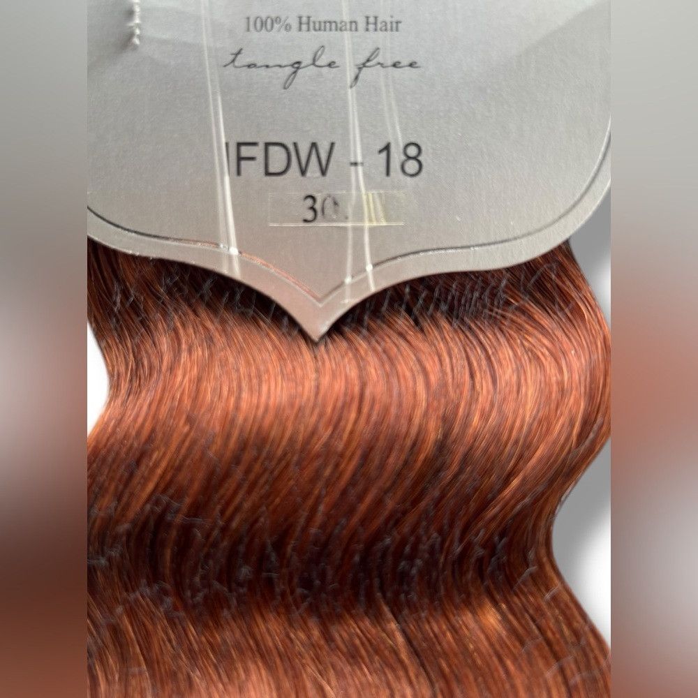 Other 100% Human hair Italian French Deep Weaving -Copper Red #3 Size ONE SIZE - 8 Thumbnail
