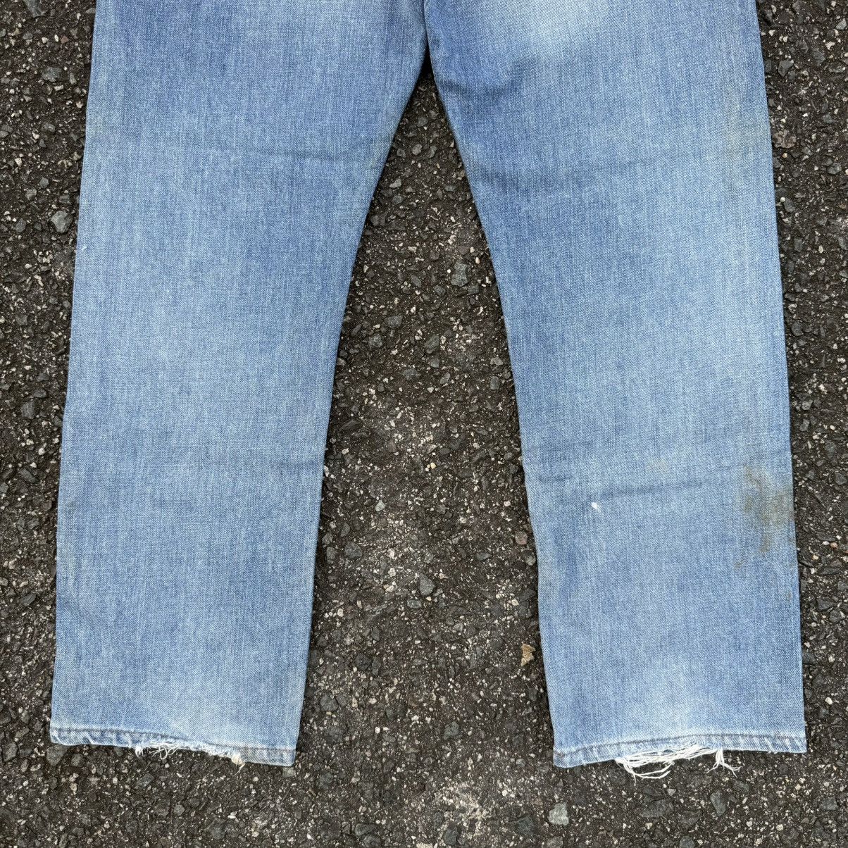 Levi's Vintage Clothing VINTAGE 97' LEVI’S 505 FADED RIPPEP JEAN DENIM PANTS Size US 34 / EU 50 - 12 Thumbnail